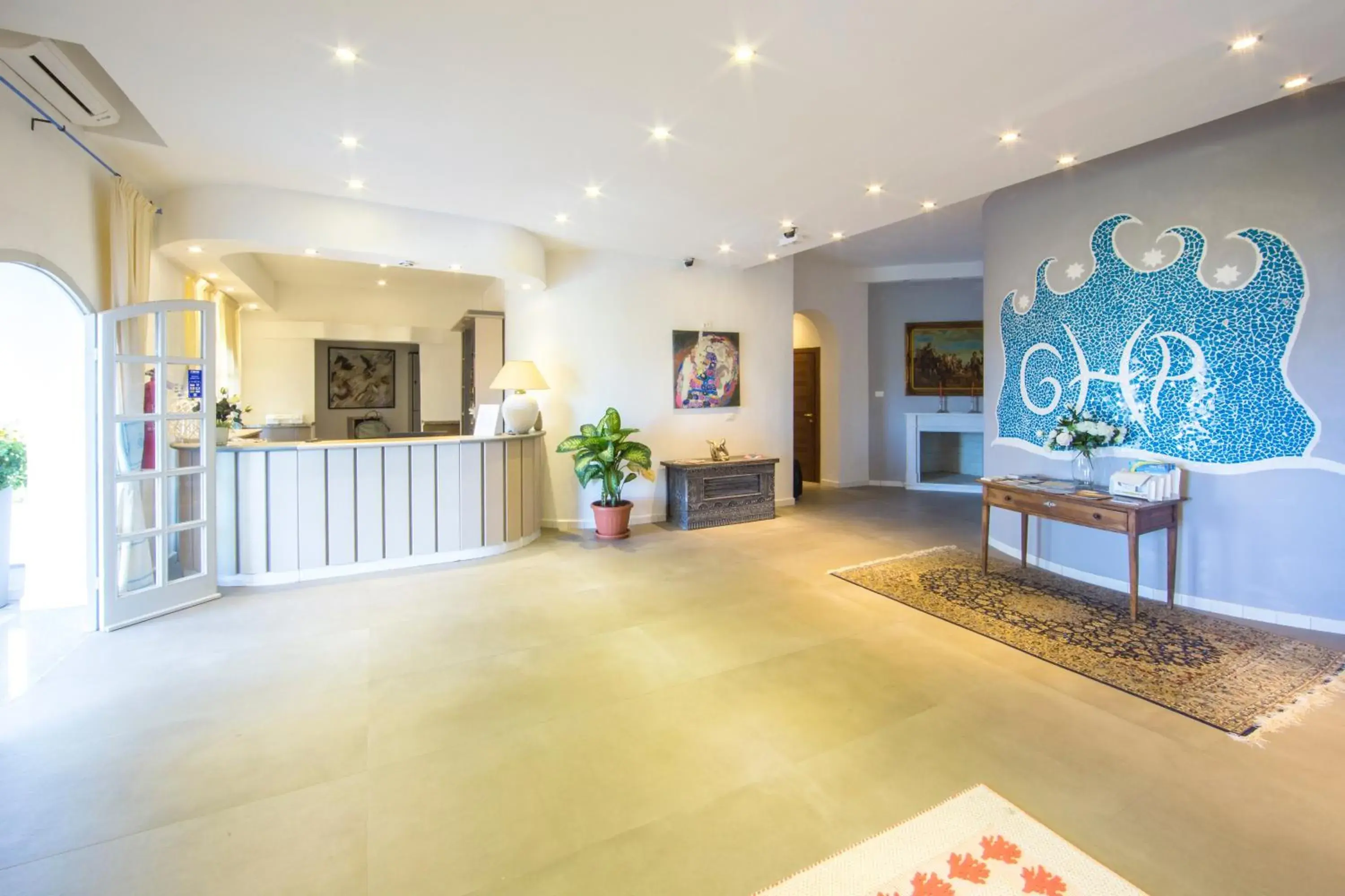 Lobby or reception in Grand Hotel Palau Lobby or reception in Grand Hotel Palau