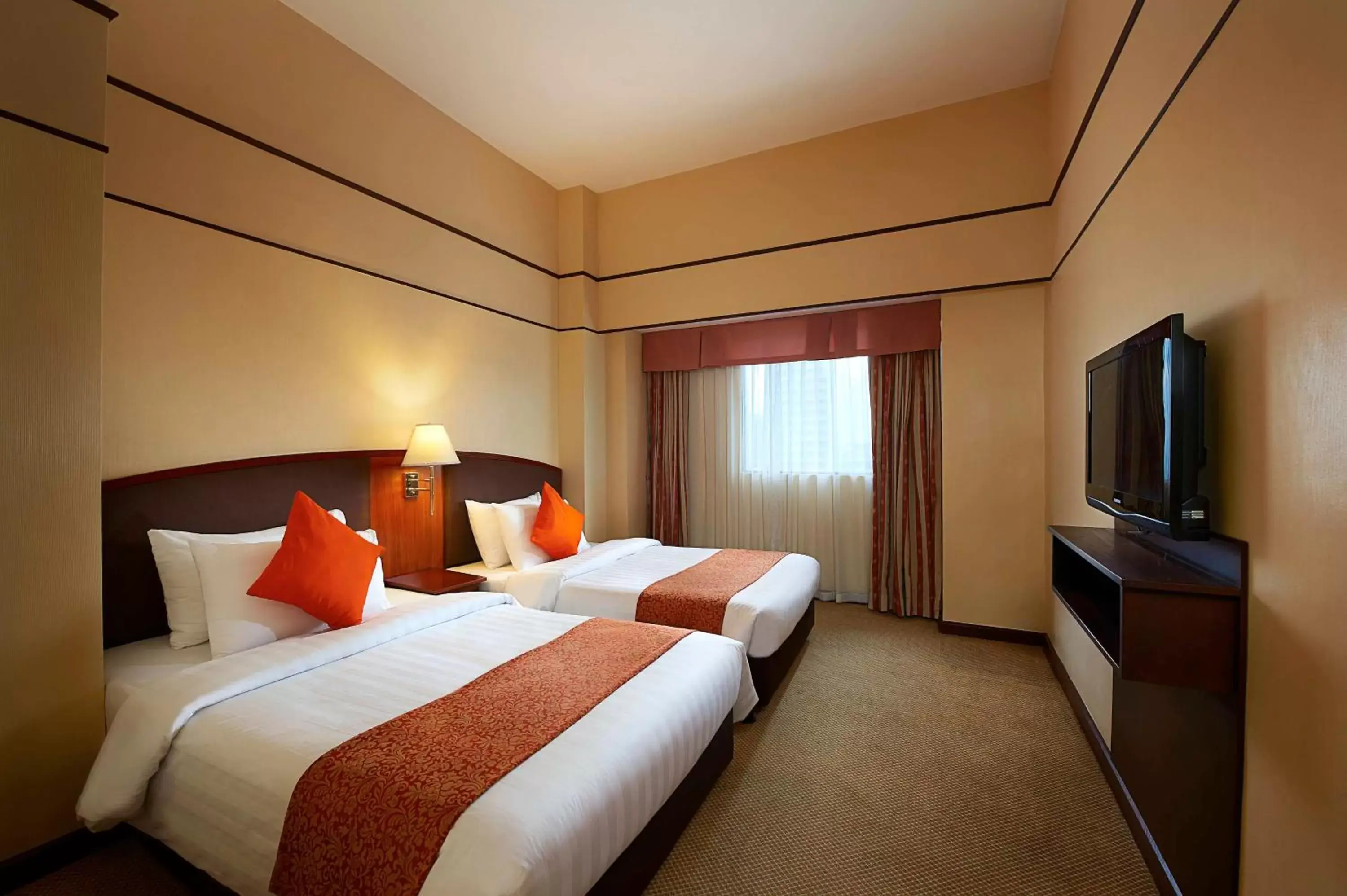 Bed in Berjaya Makati Hotel