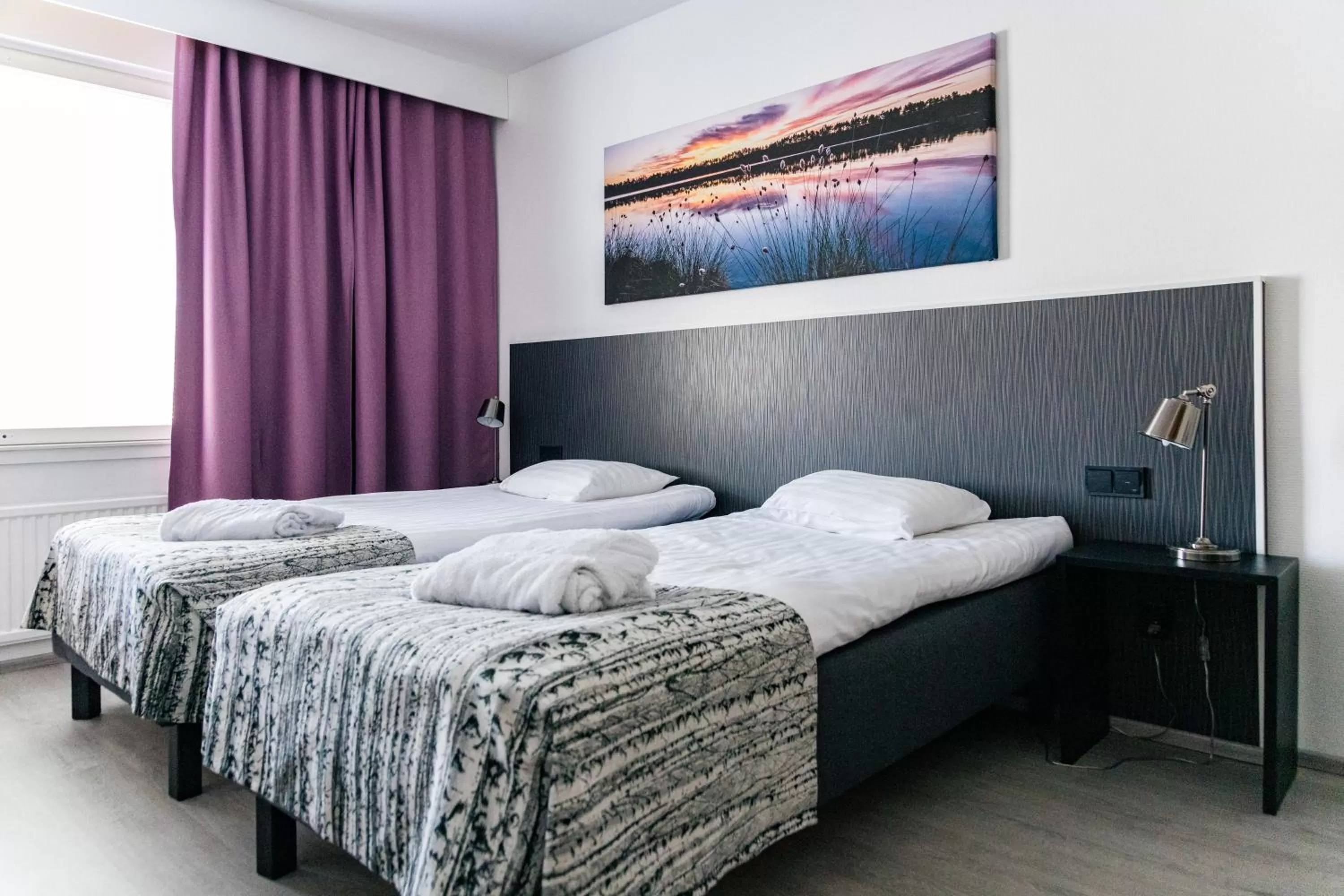 Bed in Spa Hotel Kunnonpaikka