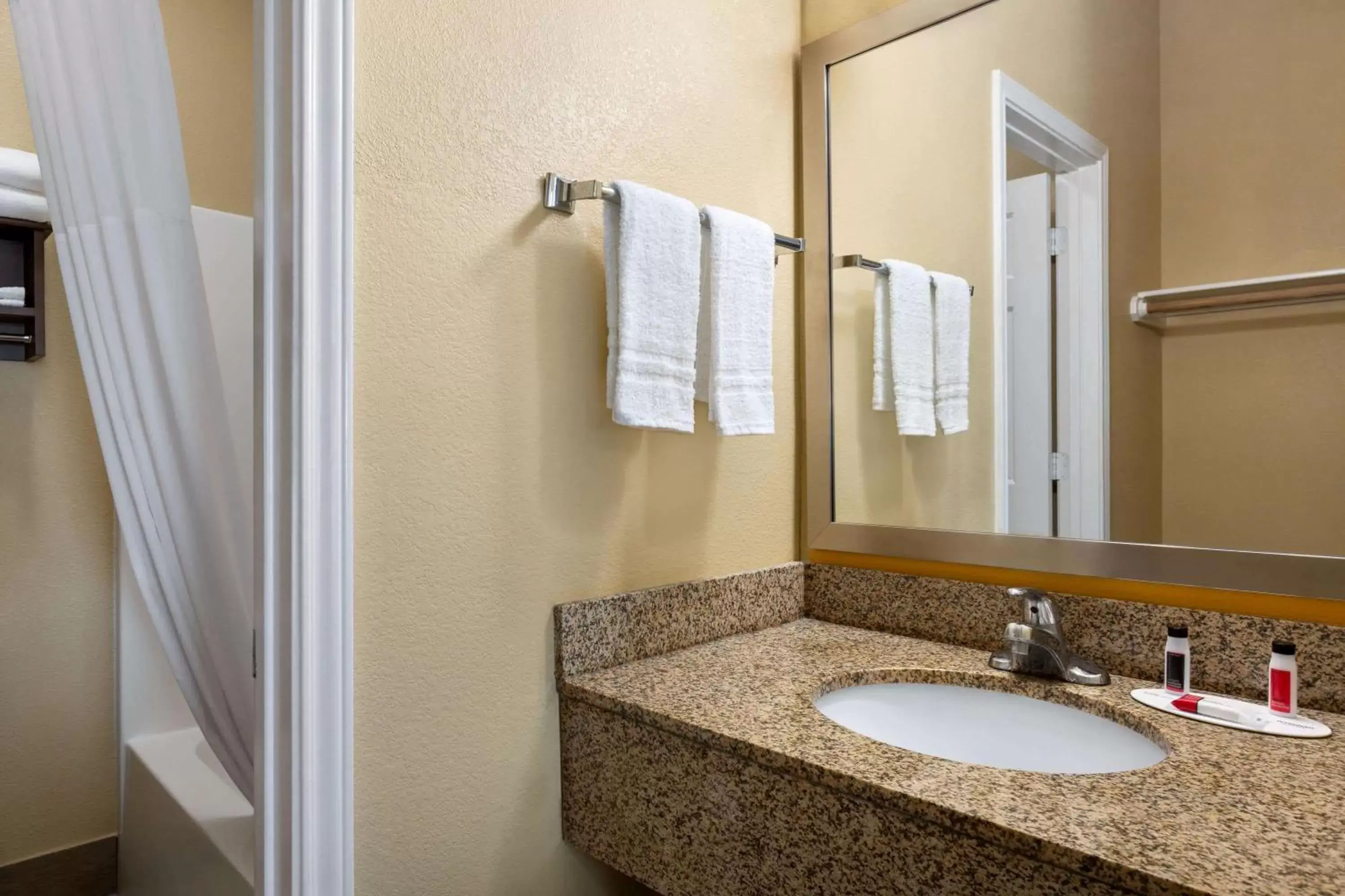 Bathroom in Days Inn by Wyndham Port Aransas TX