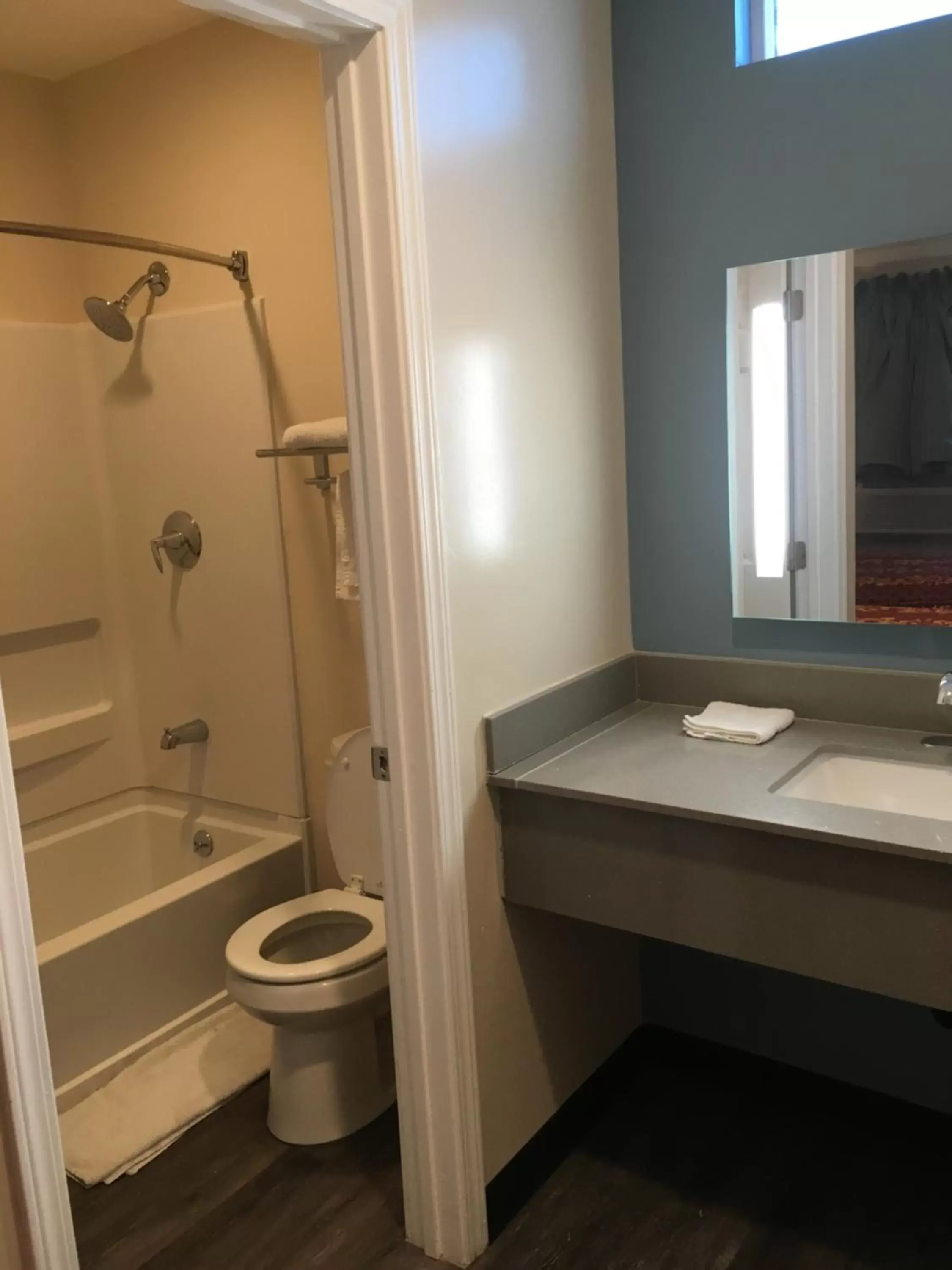 Bathroom in Lincoln Park Motel