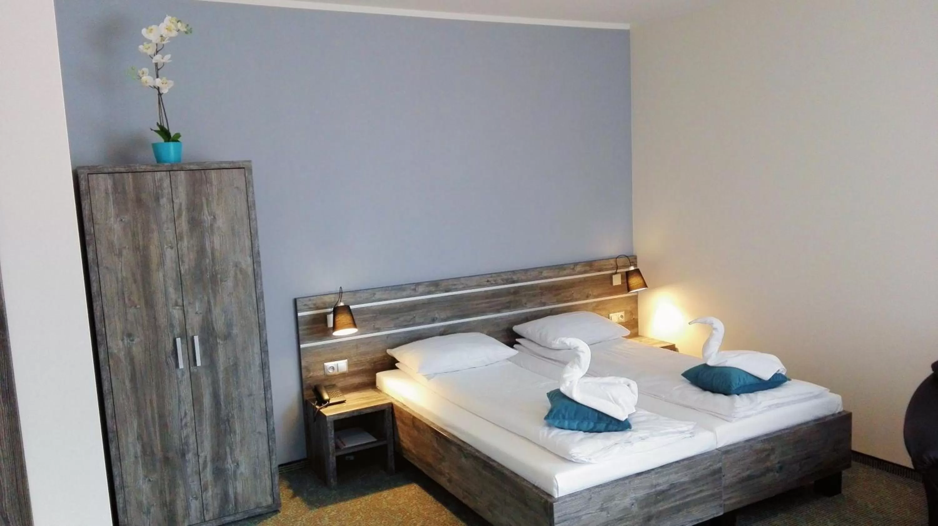 Bed in Hotel Giżycko