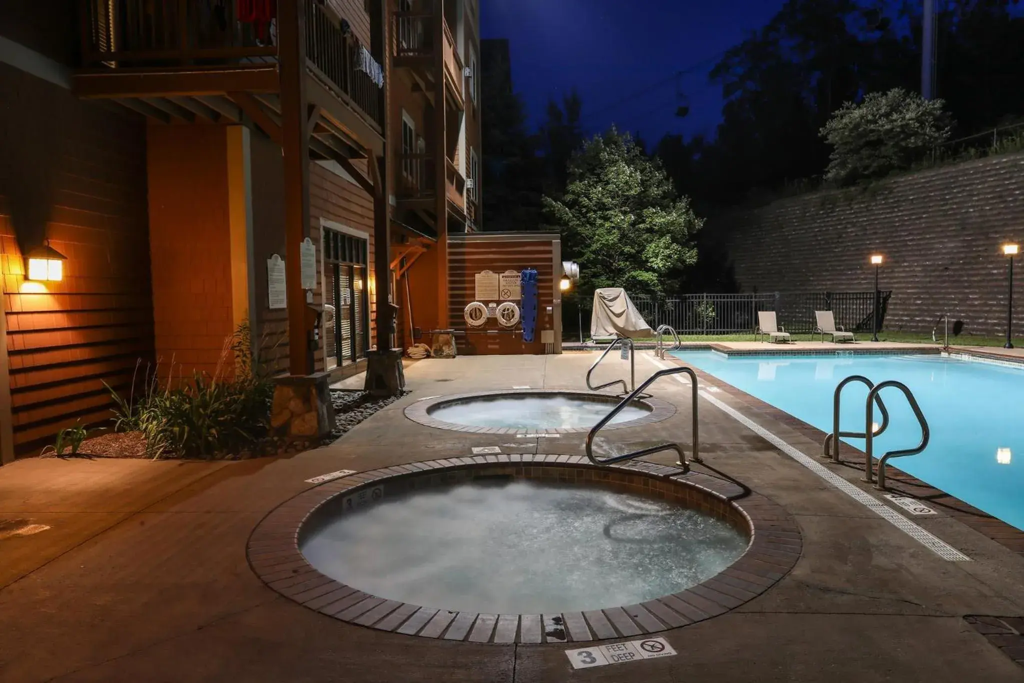 Swimming Pool in Kaatskill Mountain Club and Condos by Hunter Mountain