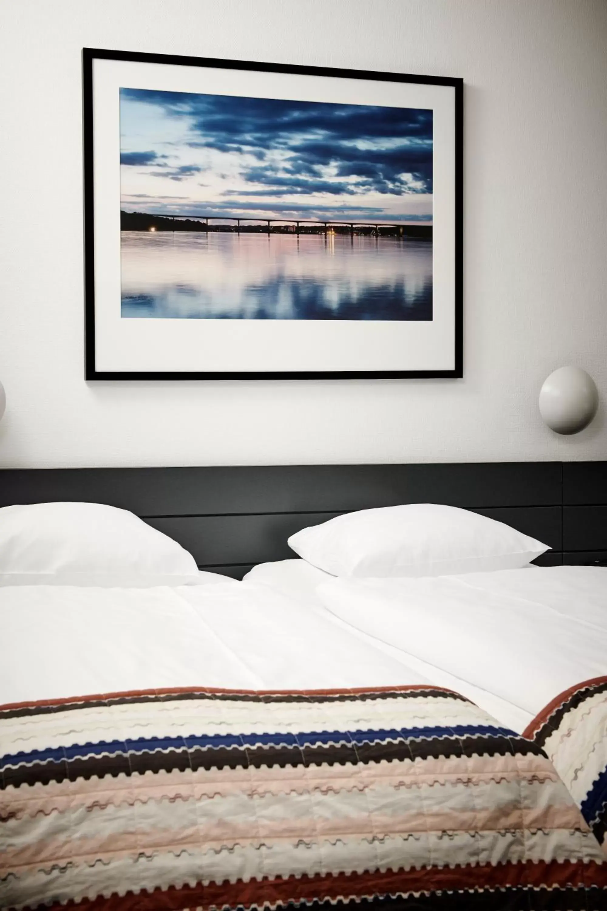 Decorative detail, Bed in Munkebjerg Hotel