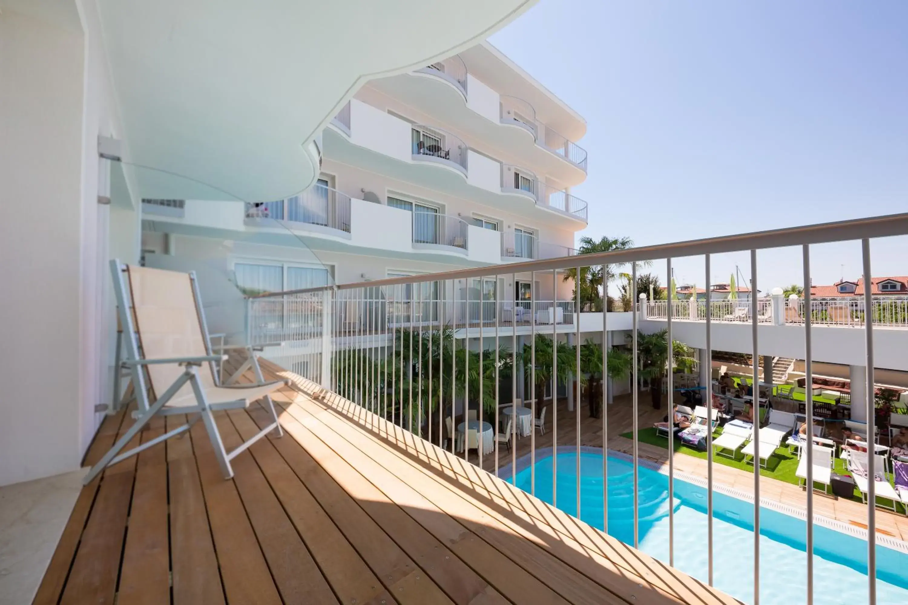 Balcony/Terrace, Swimming Pool in AQA Palace