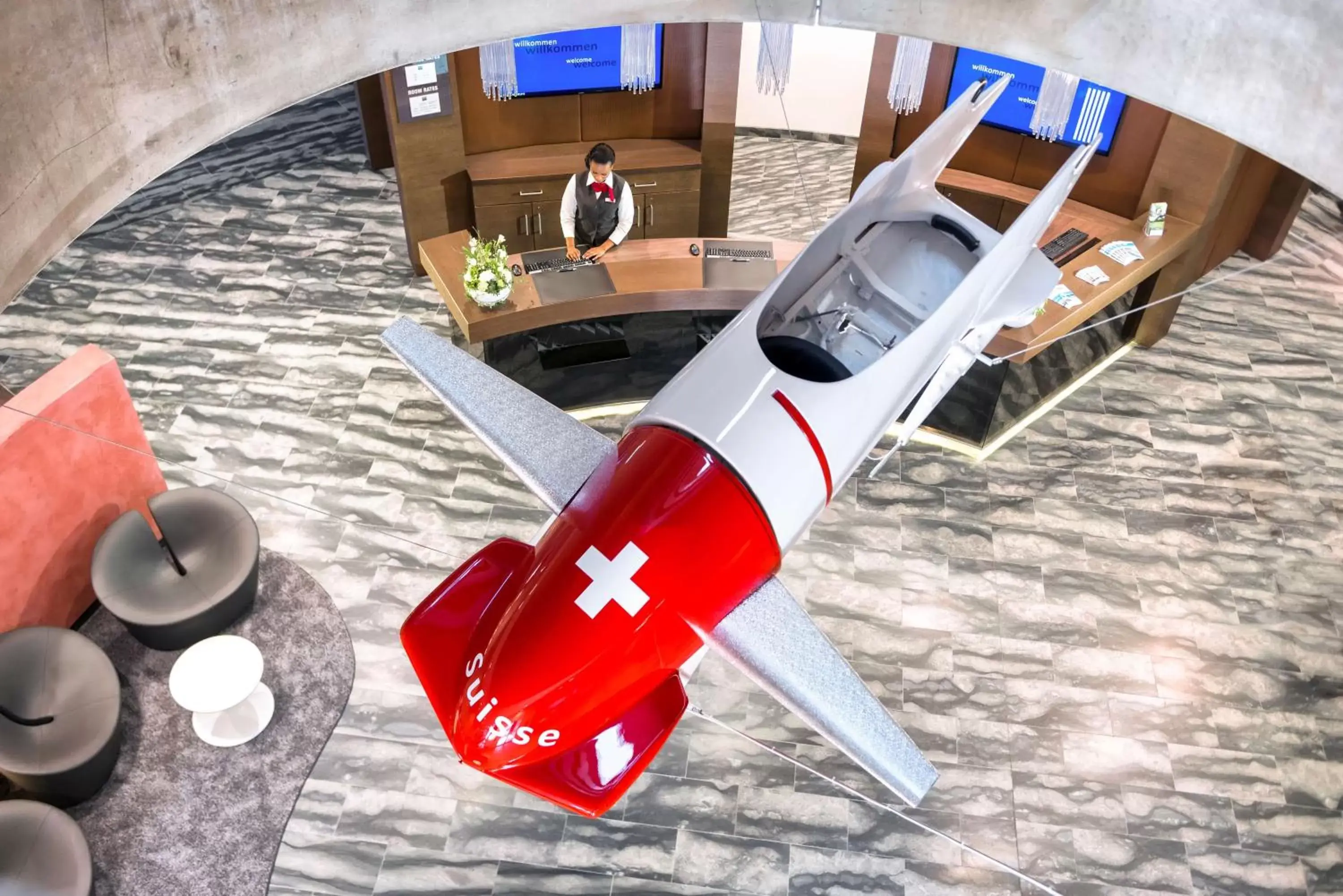 Lobby or reception in Dorint Airport-Hotel Zürich