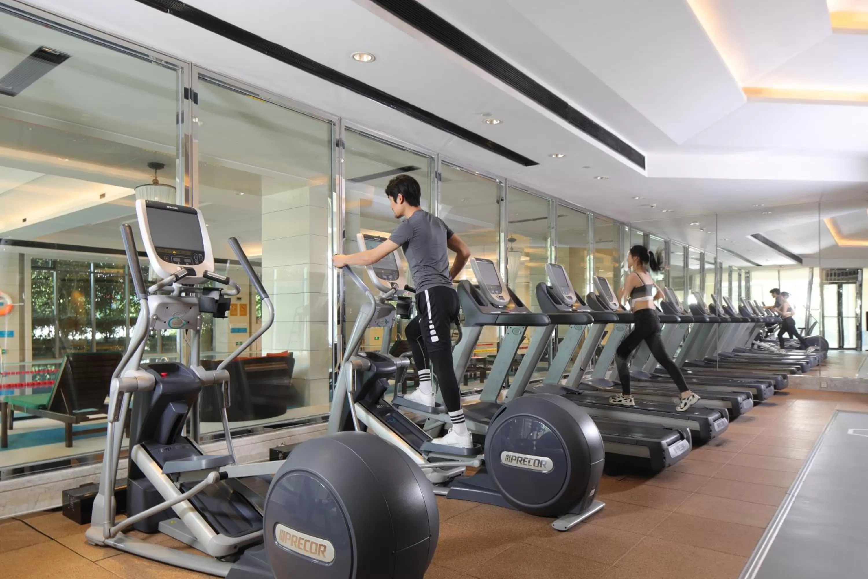 Fitness centre/facilities in Pan Pacific Serviced Suites Ningbo