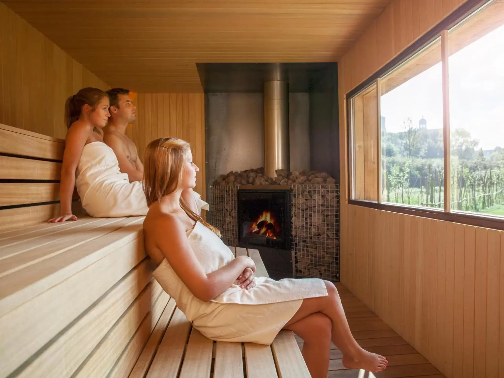 Sauna in Thermae Grimbergen Hotel