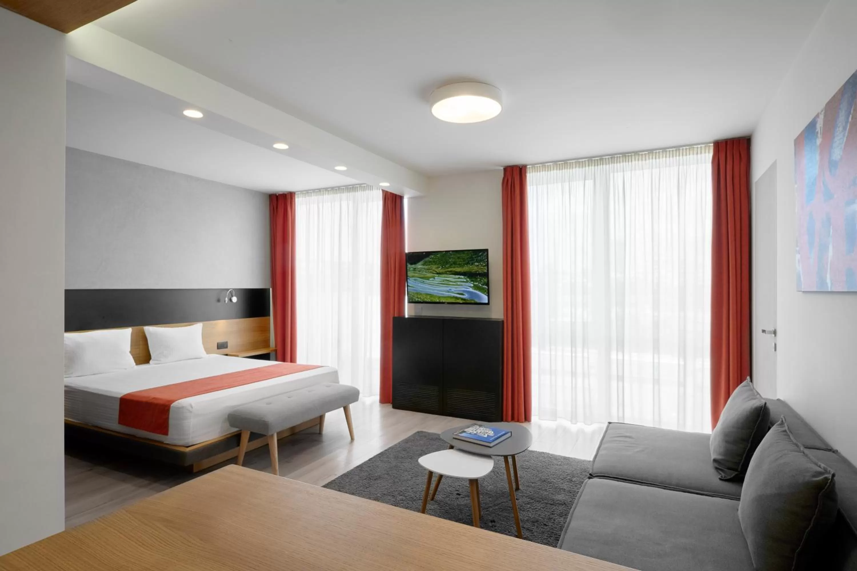 TV and multimedia, Bed in Adella Boutique Hotel - Free Secured Parking
