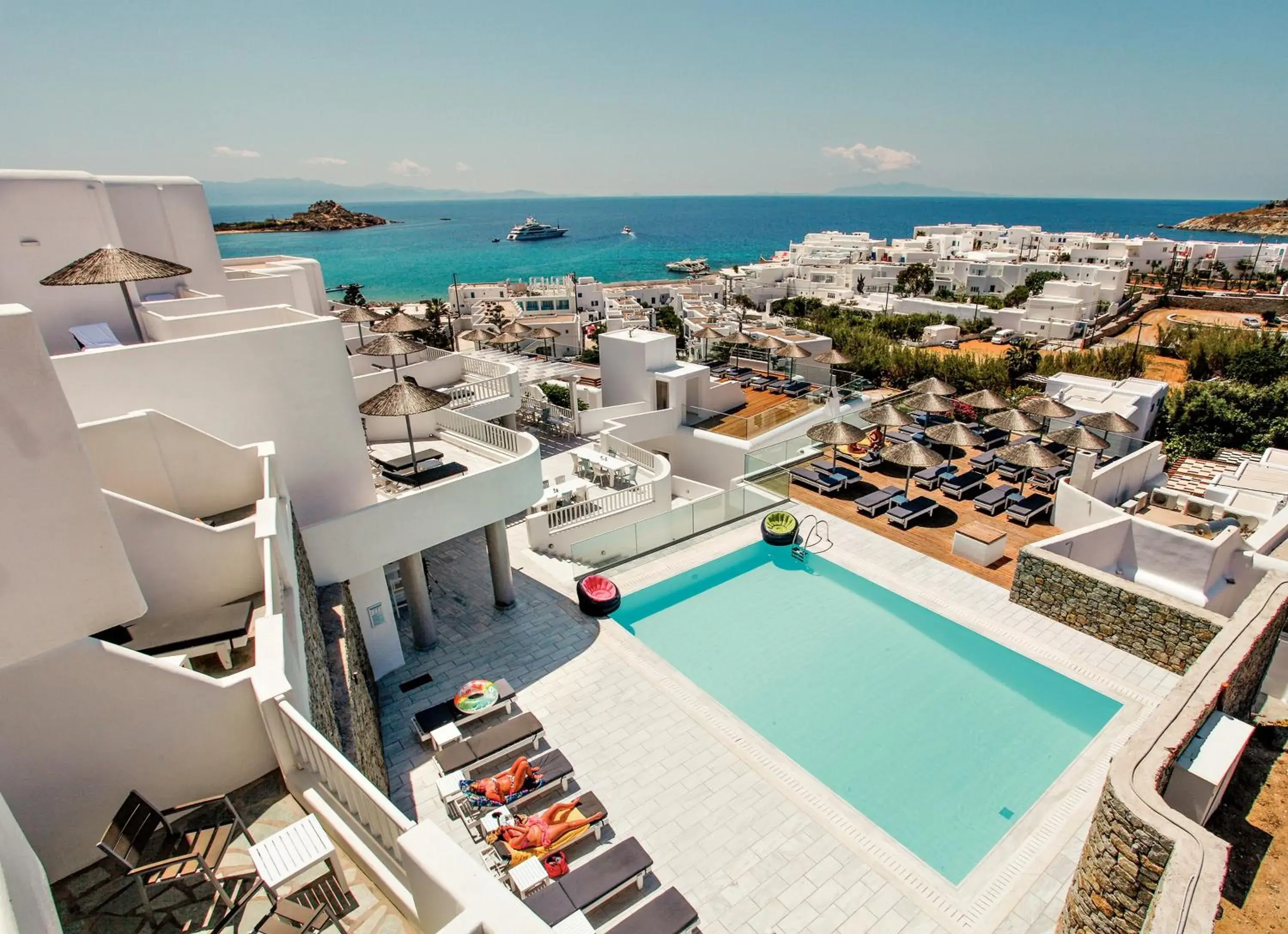 Pool View in The George Hotel Mykonos