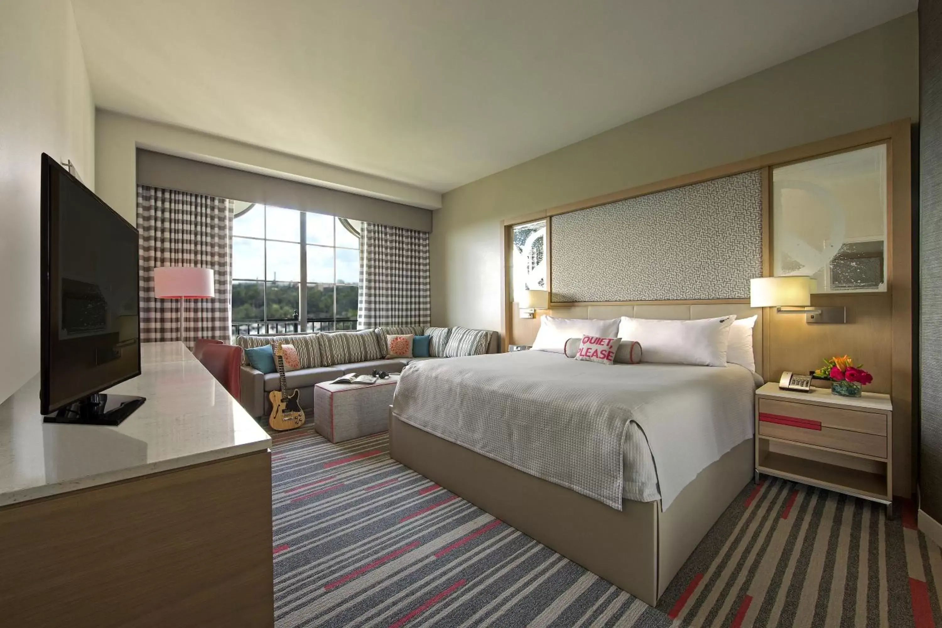 Bedroom in Universal's Hard Rock Hotel®