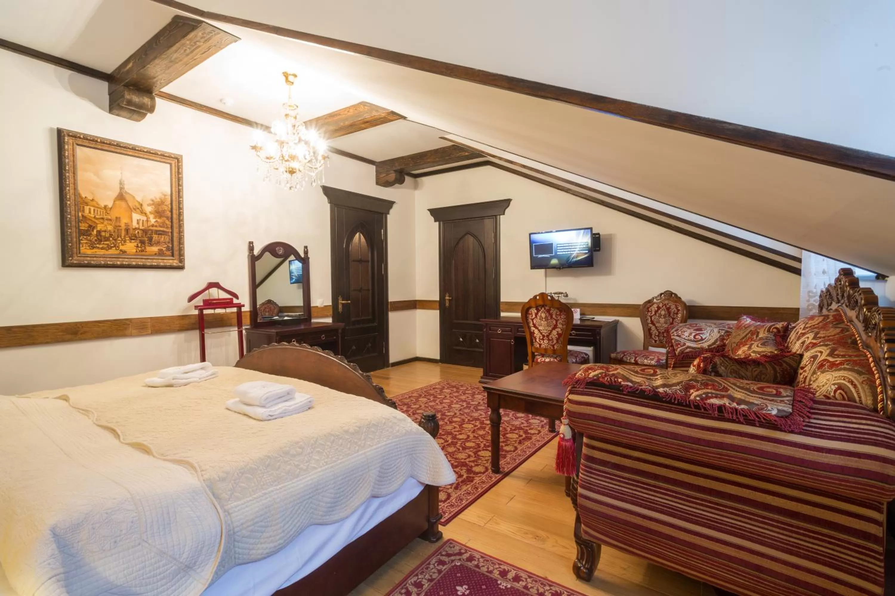 Bed in Zámek Lužec Spa & Wellness Resort