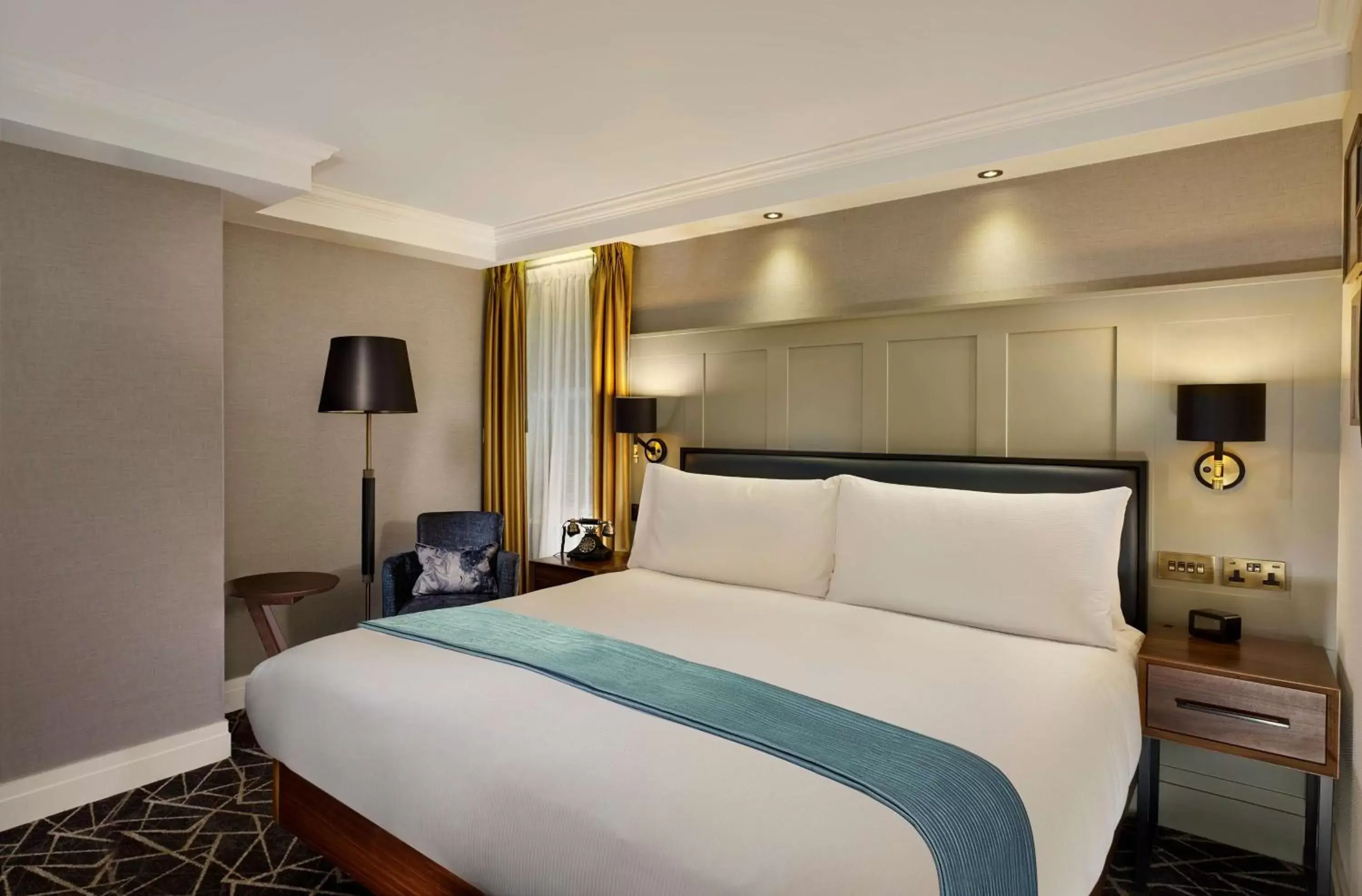 Bed in 100 Queen’s Gate Hotel London, Curio Collection by Hilton