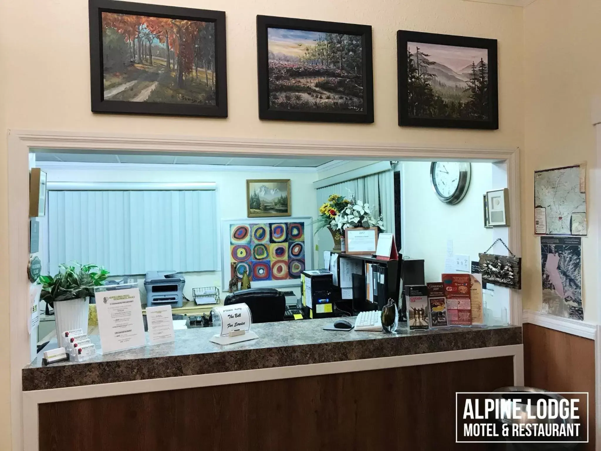 Lobby or reception, Lobby/Reception in Alpine Lodge Motel & Restaurant