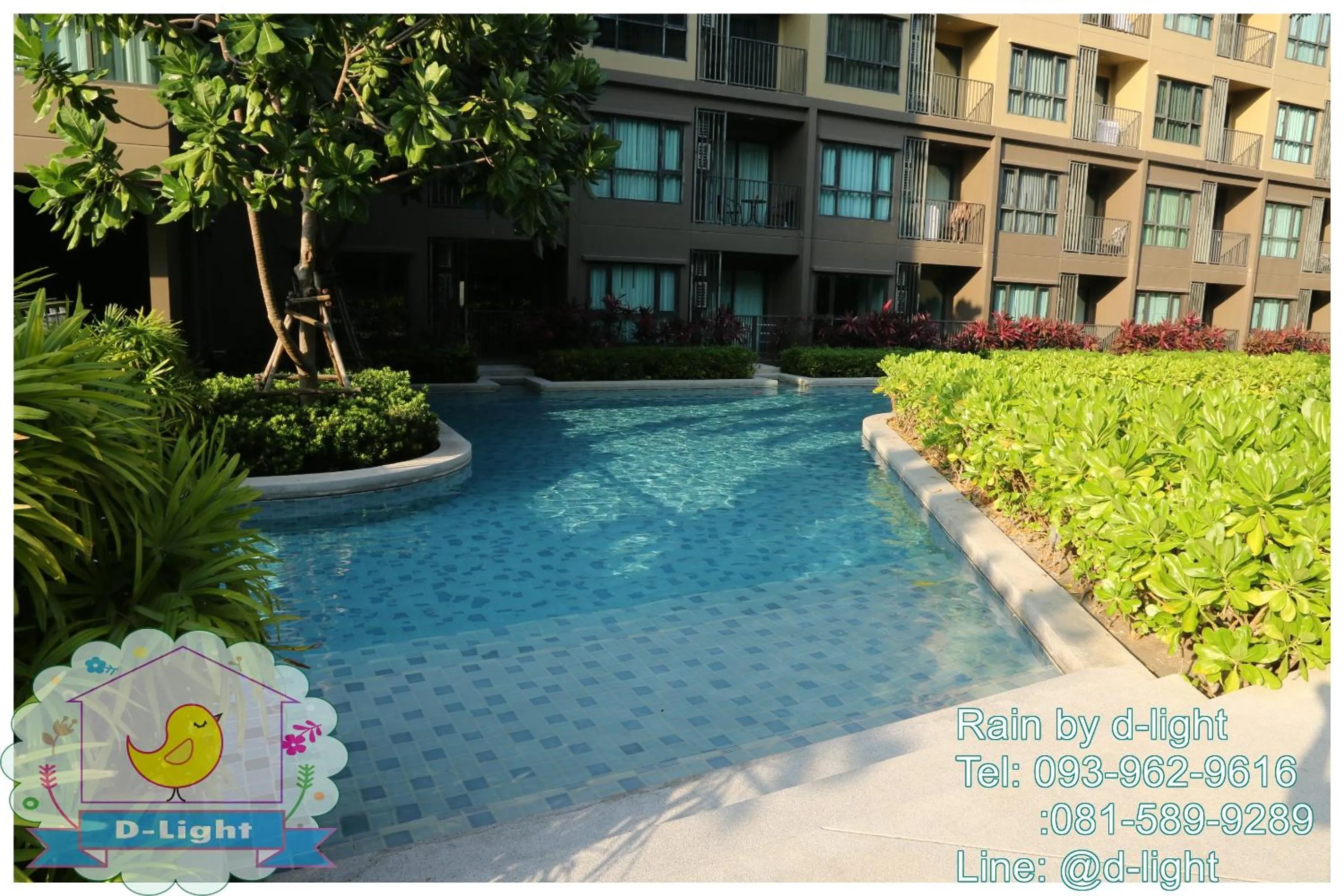 Swimming pool in Rain Cha-am Hua Hin by D-light