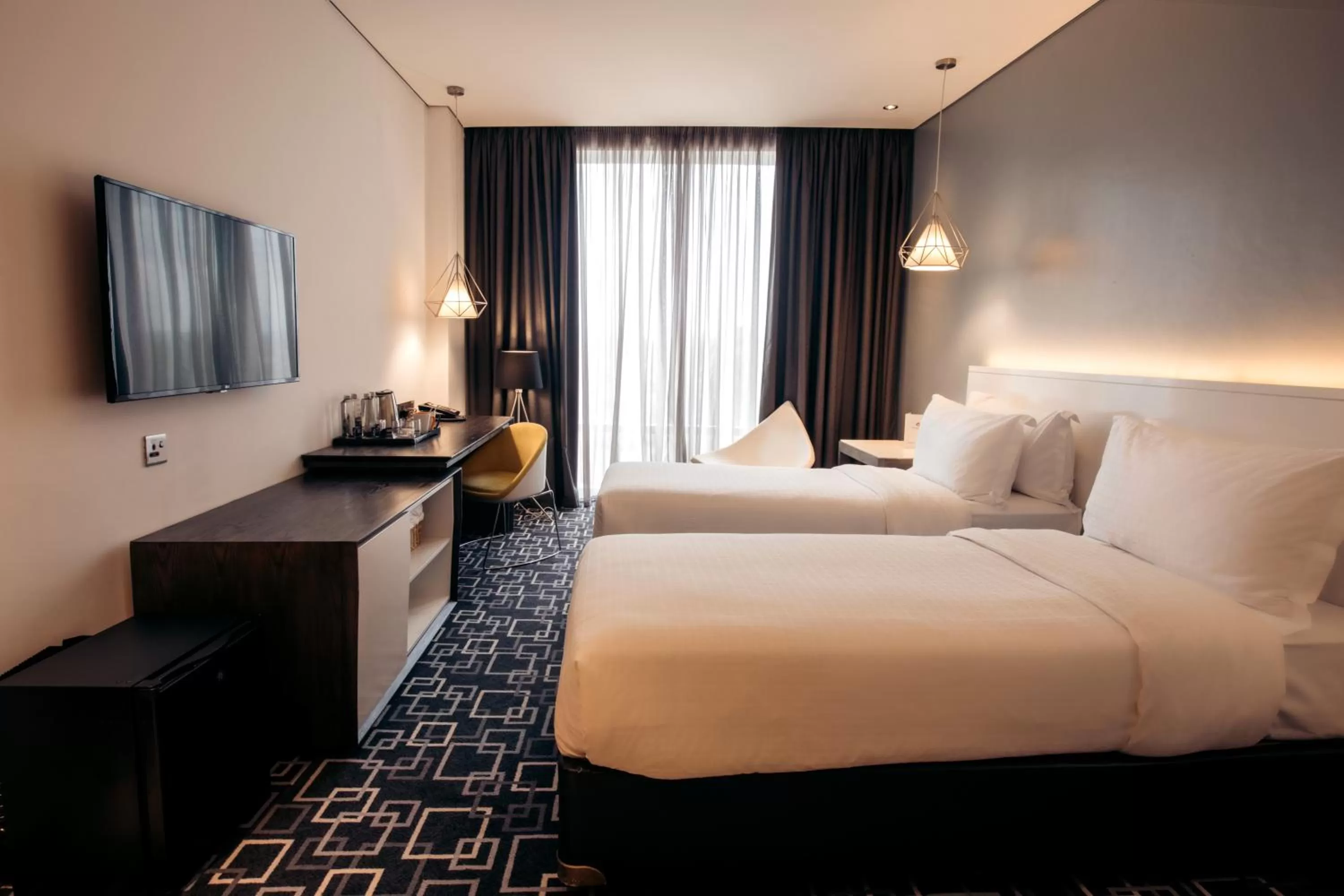 Bed in Trademark Hotel, a Member of Design Hotels
