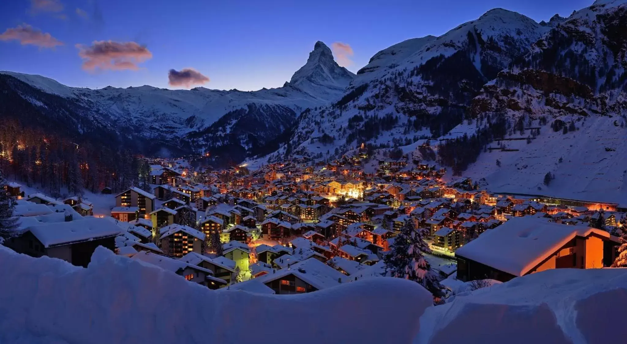 Winter in Grand Hotel Zermatterhof