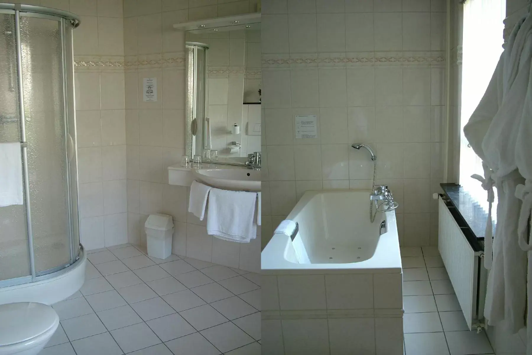Decorative detail, Bathroom in Fletcher Parkhotel Val Monte