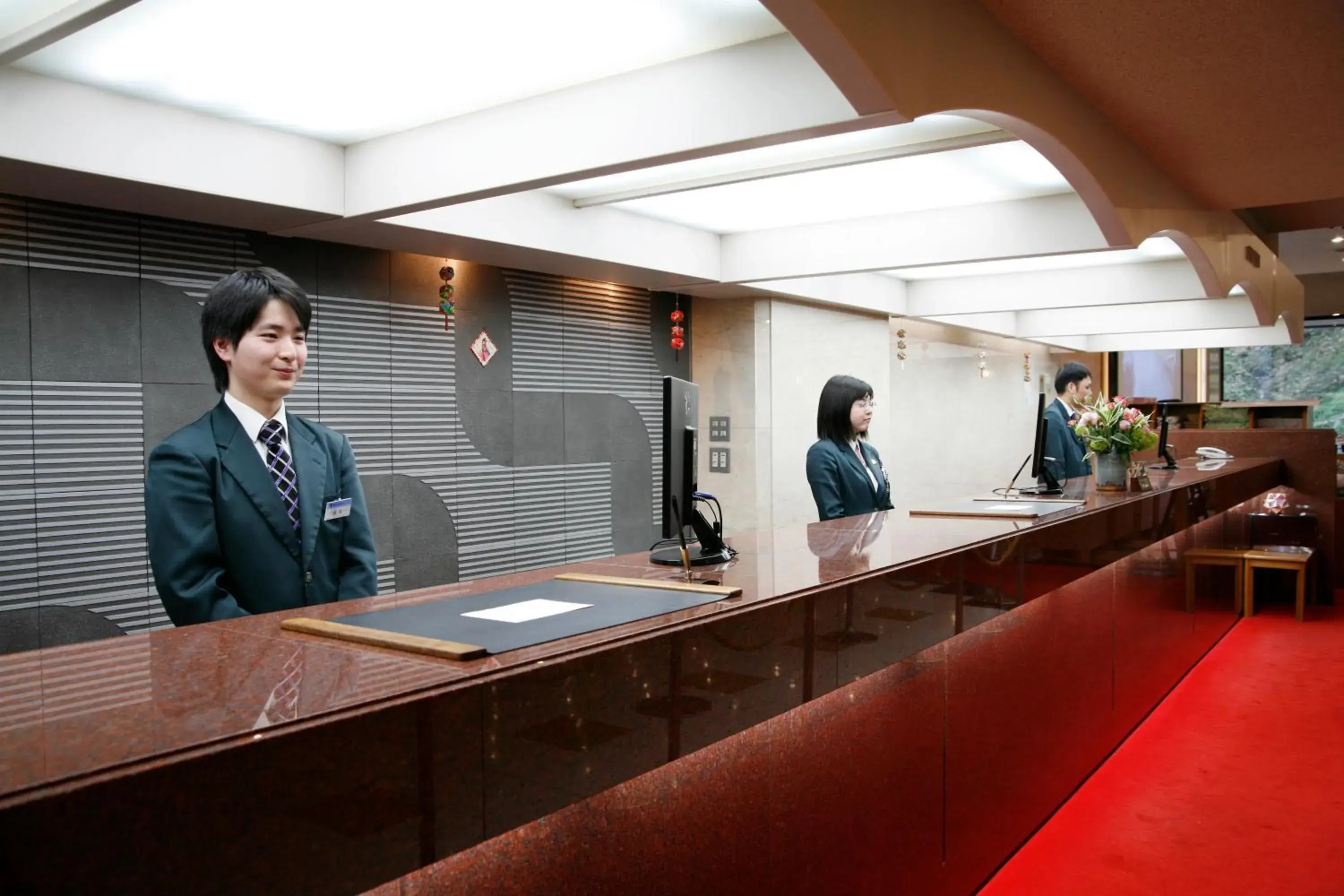 Staff in Sounkyo Kanko Hotel