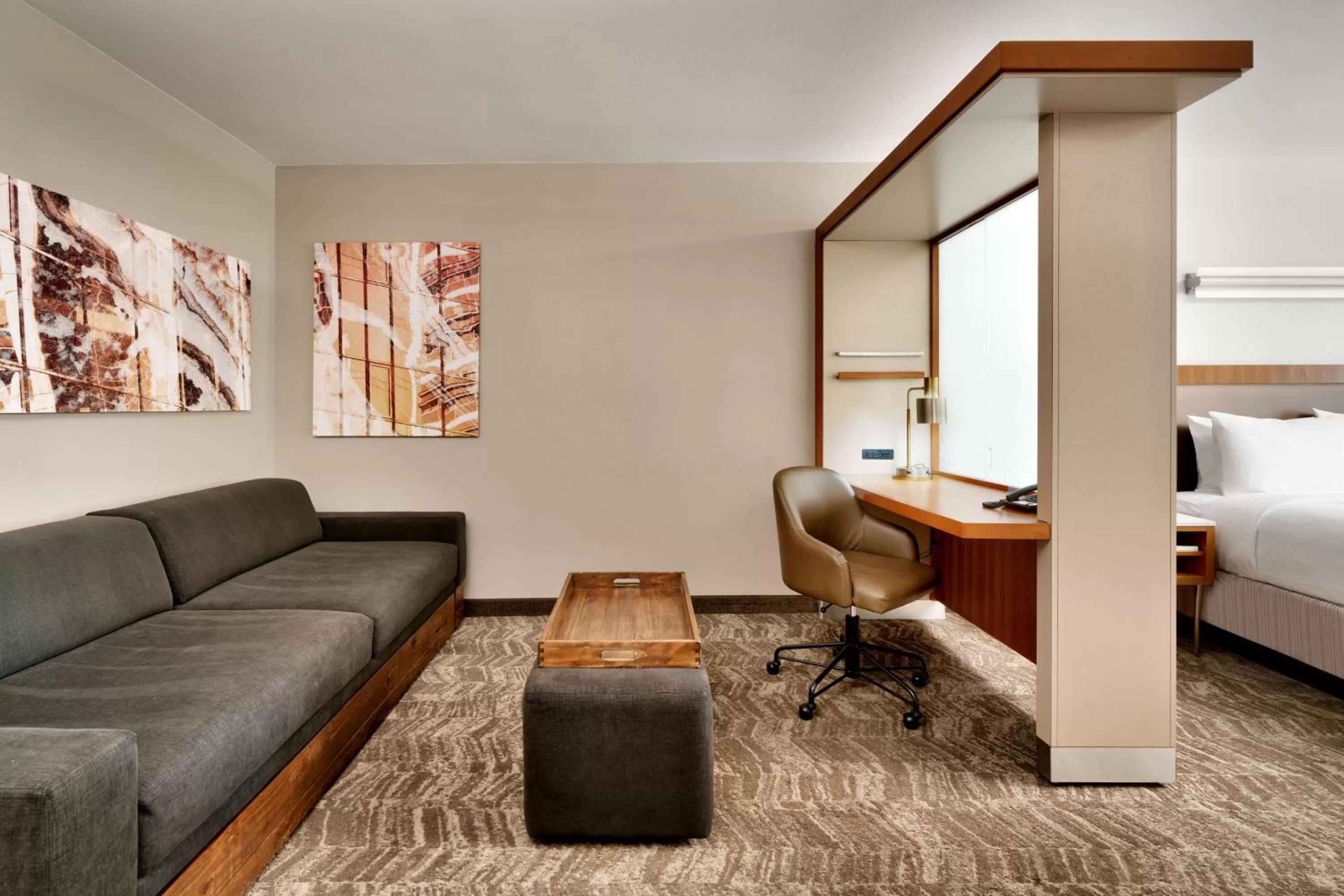 Bedroom, Bed in SpringHill Suites by Marriott Las Vegas Convention Center