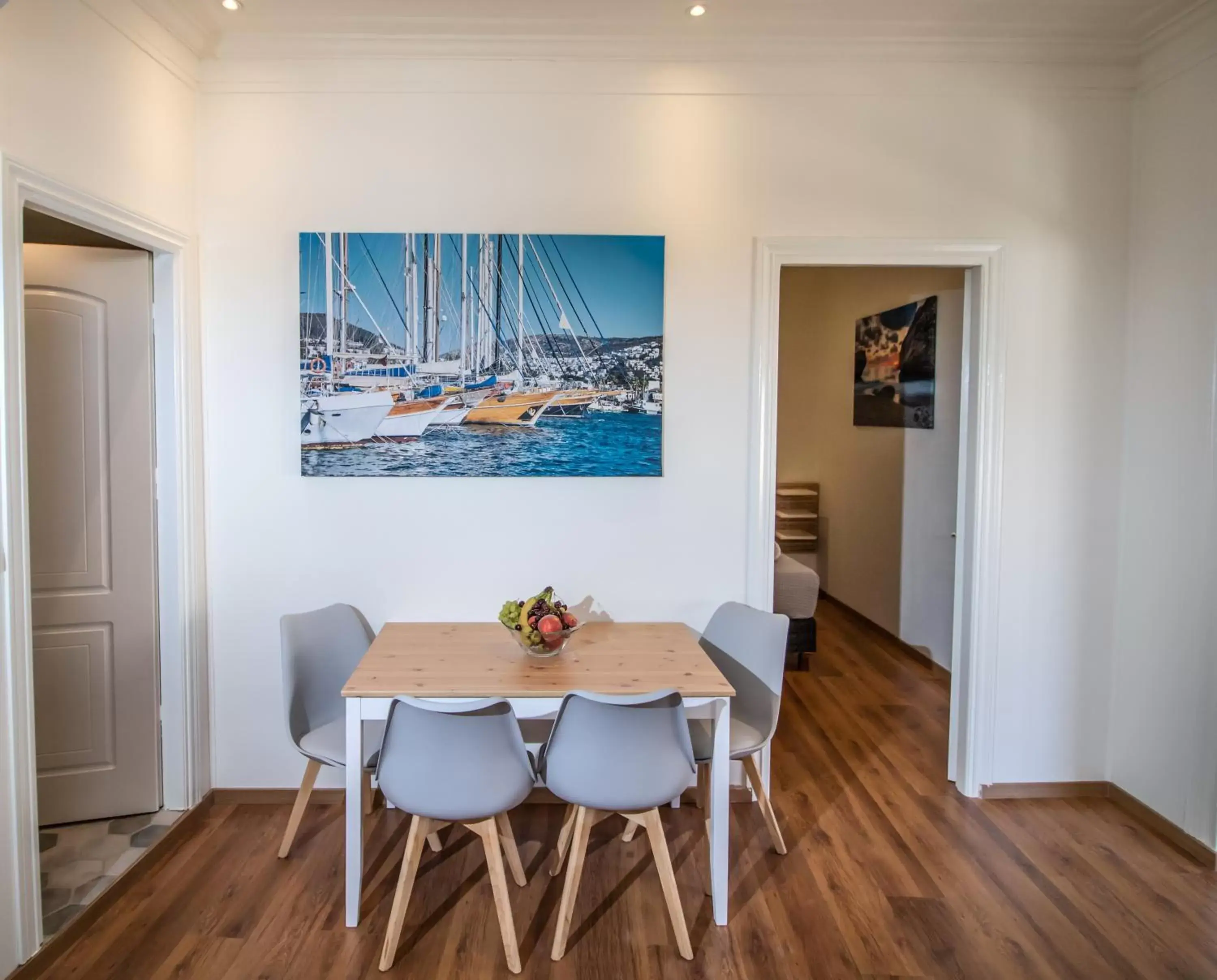 Dining Area in Levkosh Apartments at Lefkada's Heart