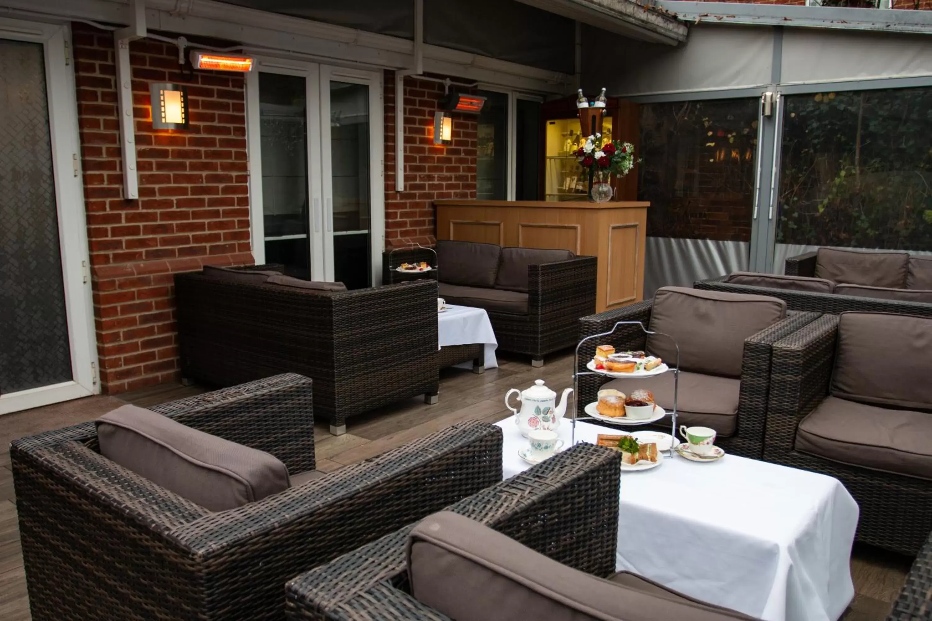 Patio in Milford Hall Hotel & Spa