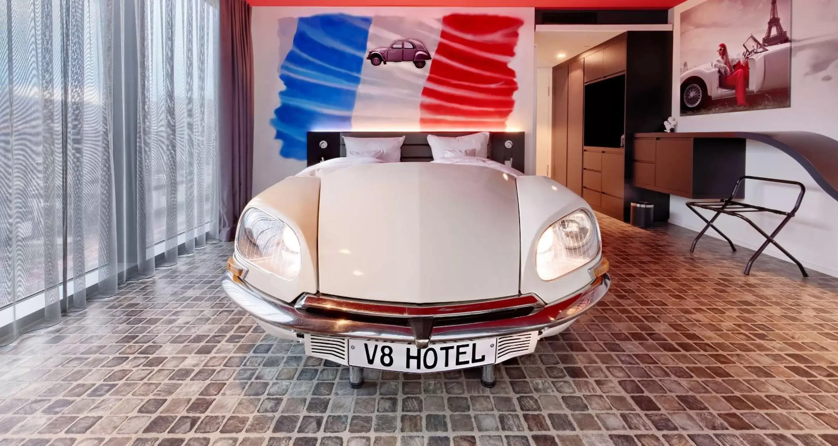 Bedroom in V8 HOTEL Motorworld Region Stuttgart