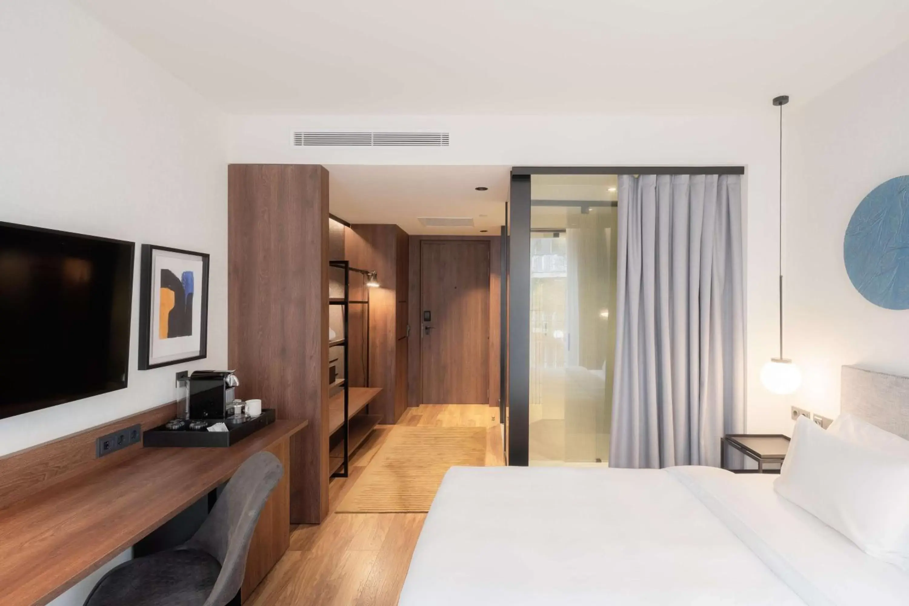 Bedroom, Bed in Radisson Blu 1882 Hotel, Barcelona Sagrada Familia Bedroom, Bed in Radisson Blu 1882 Hotel, Barcelona Sagrada Familia