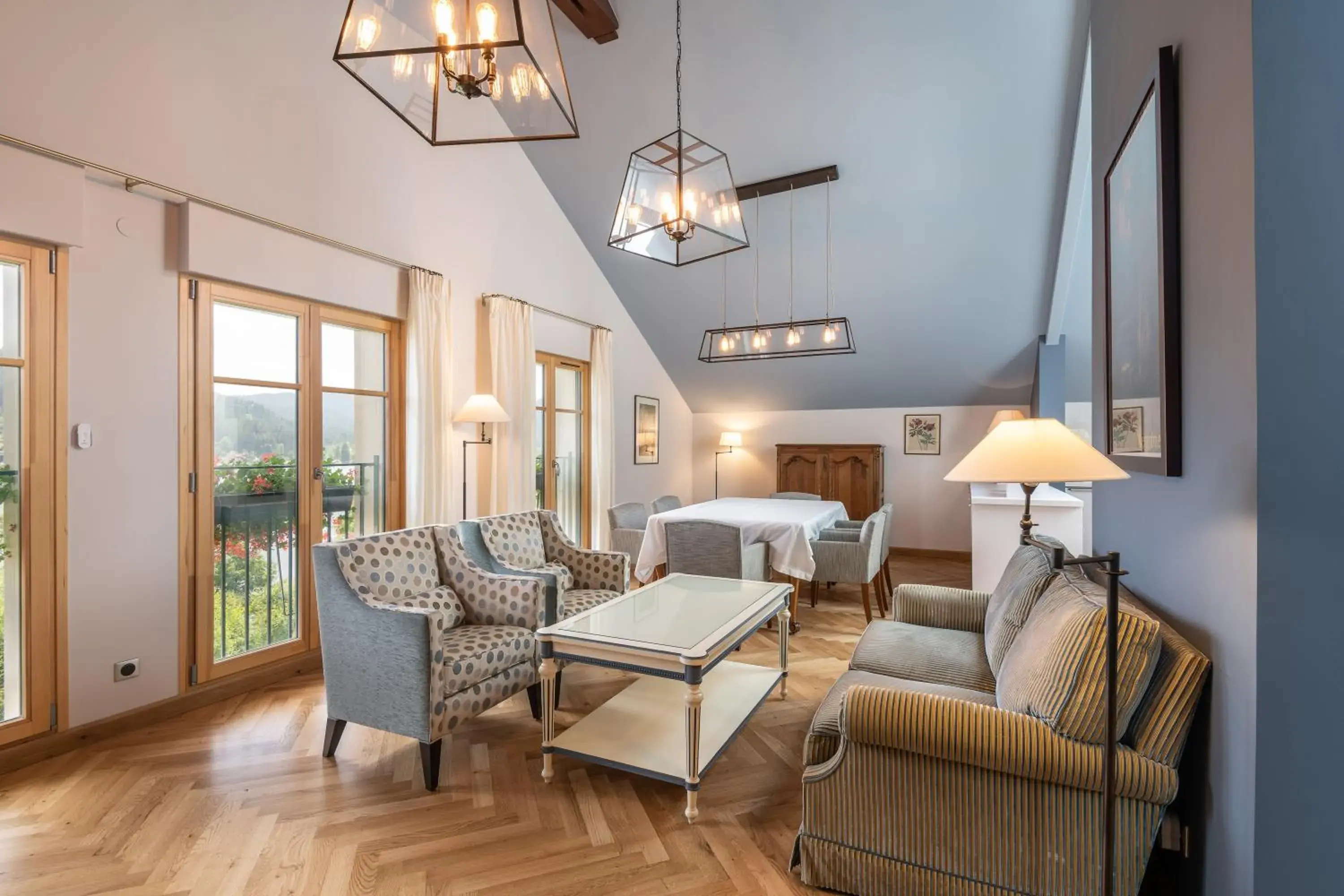 Living room, Seating Area in Le Manoir Au Lac