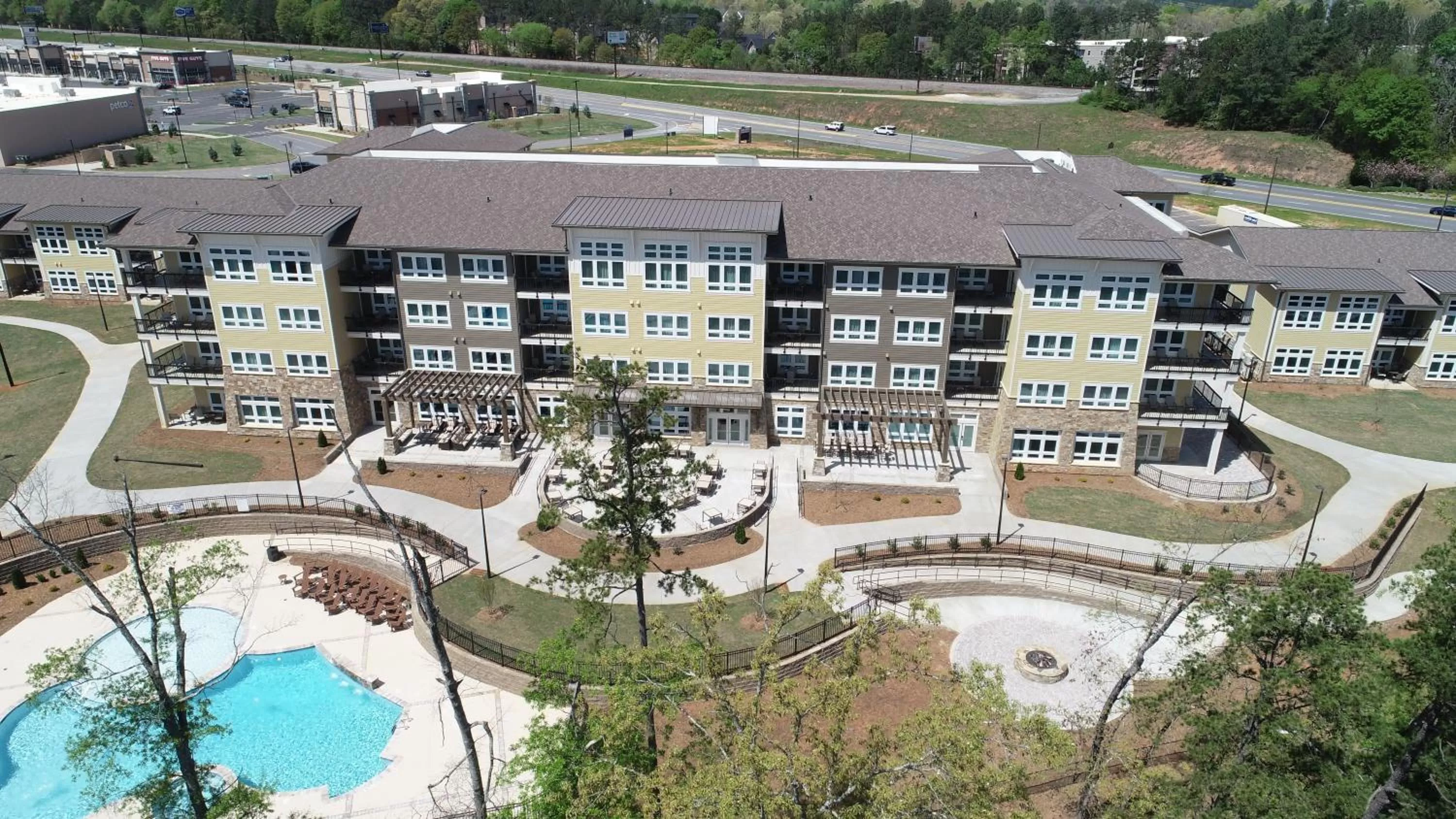 Bird's eye view, Bird's-eye View in Lakeside Lodge Clemson