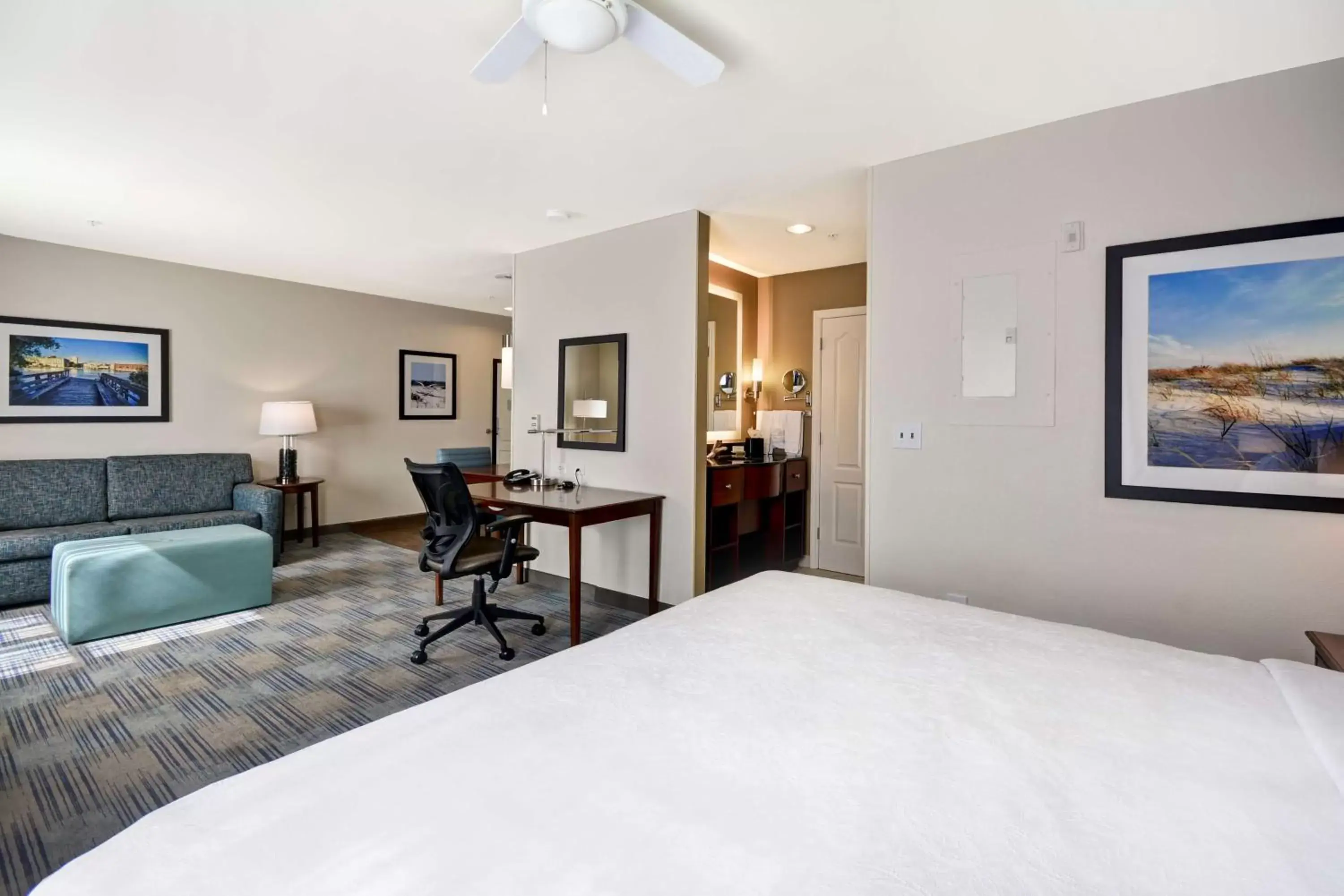 Bedroom in Homewood Suites by Hilton Wilmington/Mayfaire, NC