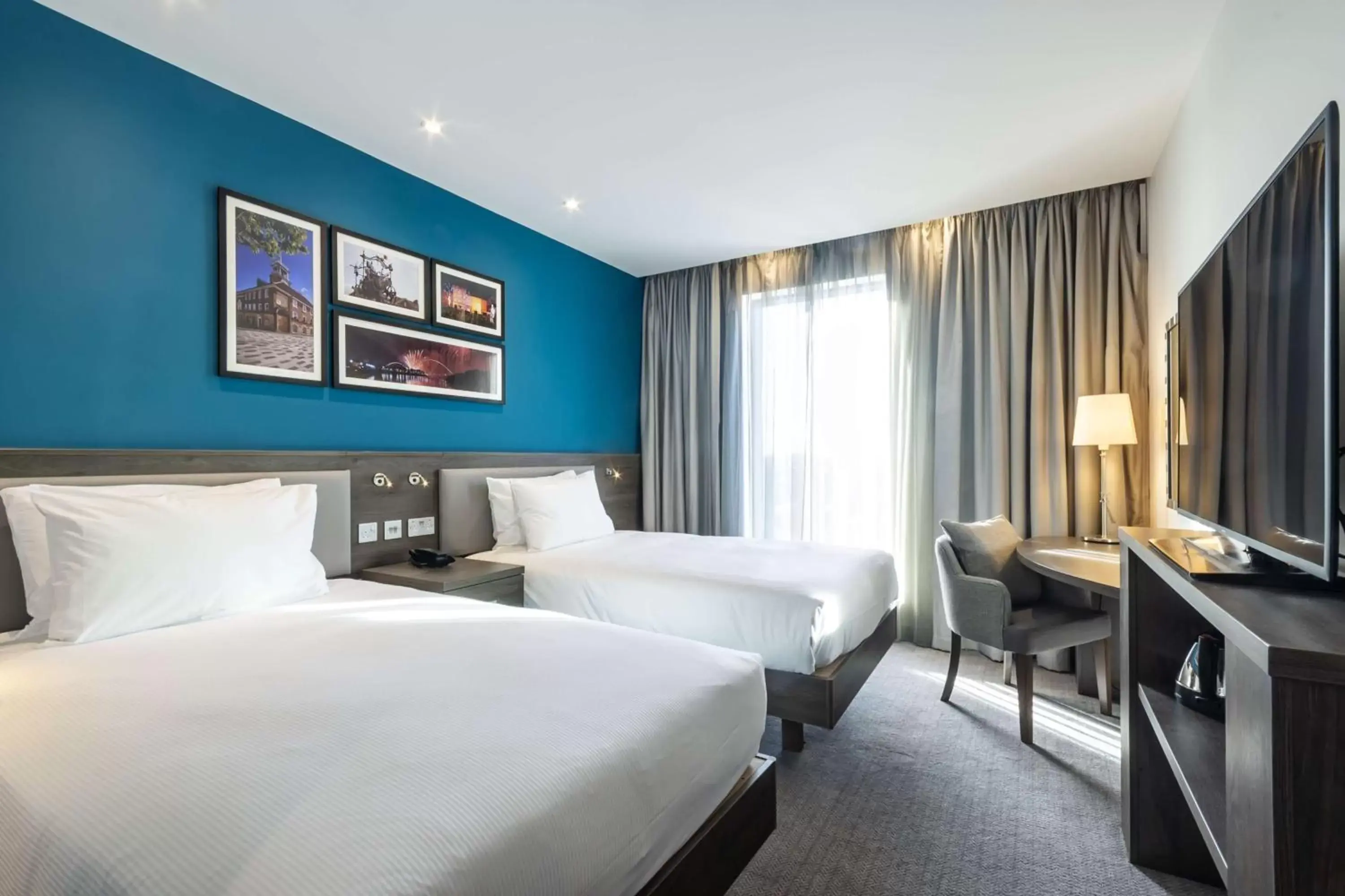 Bedroom, Bed in Hampton By Hilton Stockton On Tees Bedroom, Bed in Hampton By Hilton Stockton On Tees
