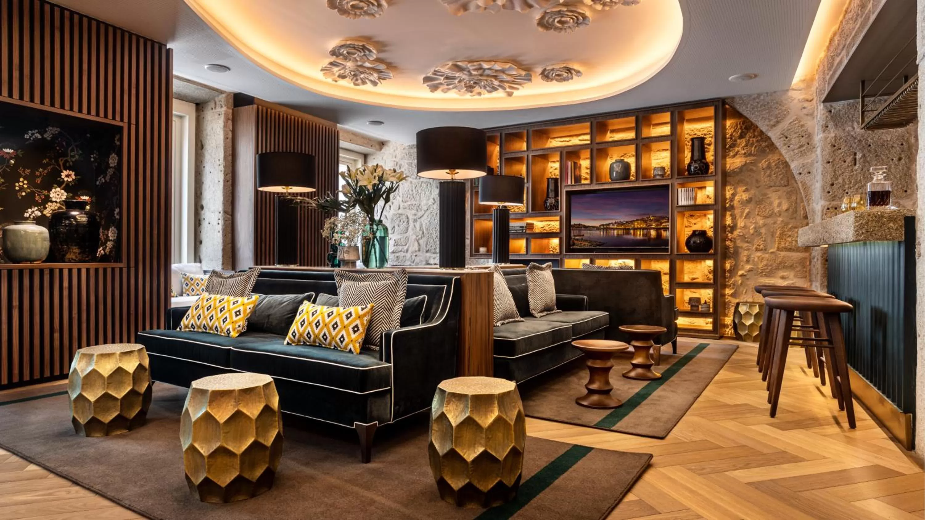 Lounge or bar in Pousada do Porto - Rua das Flores