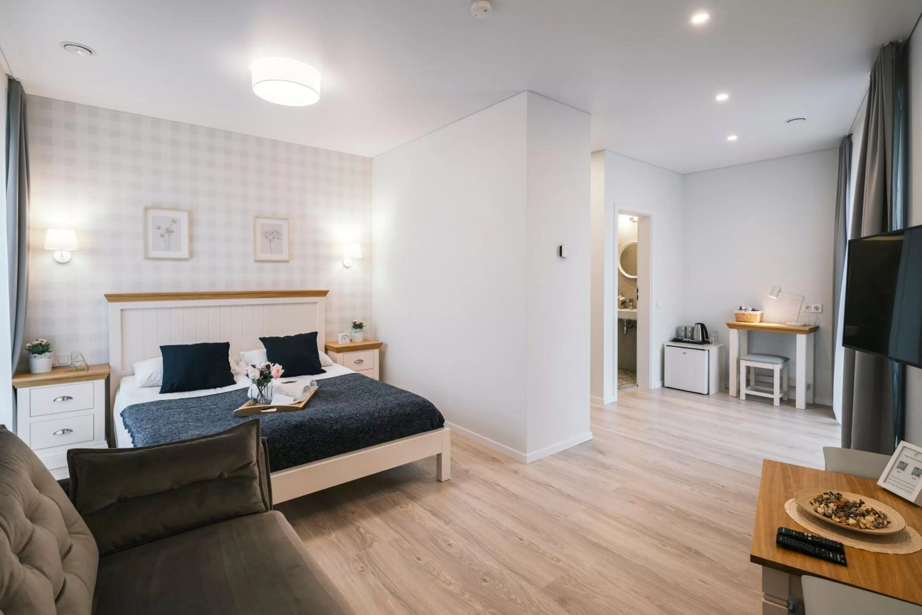 Bed in J14A I Rooms & Apartments AUTOMATED SELF CHECK-IN