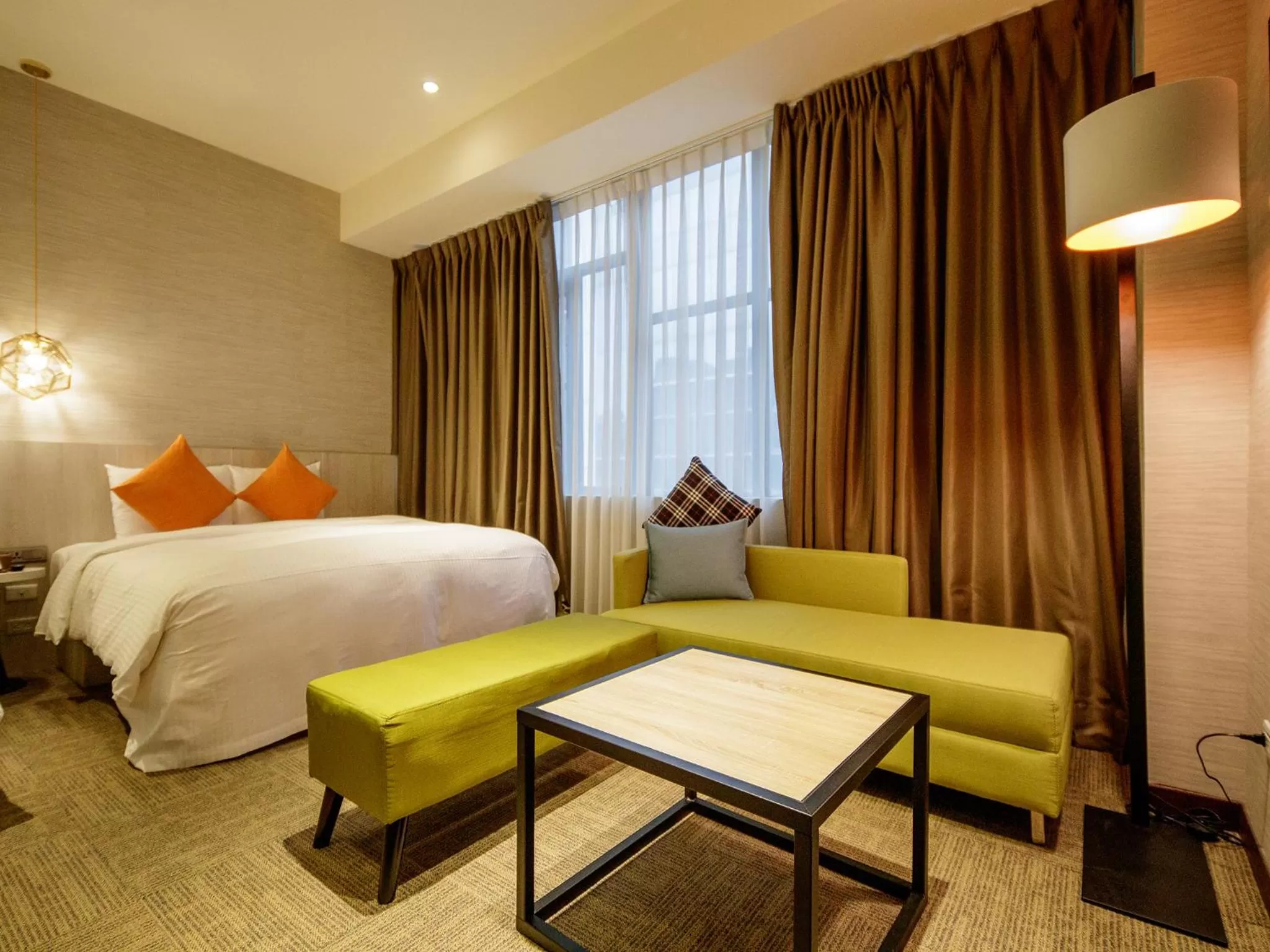 Photo of the whole room, Bed in Via Hotel Taipei Station