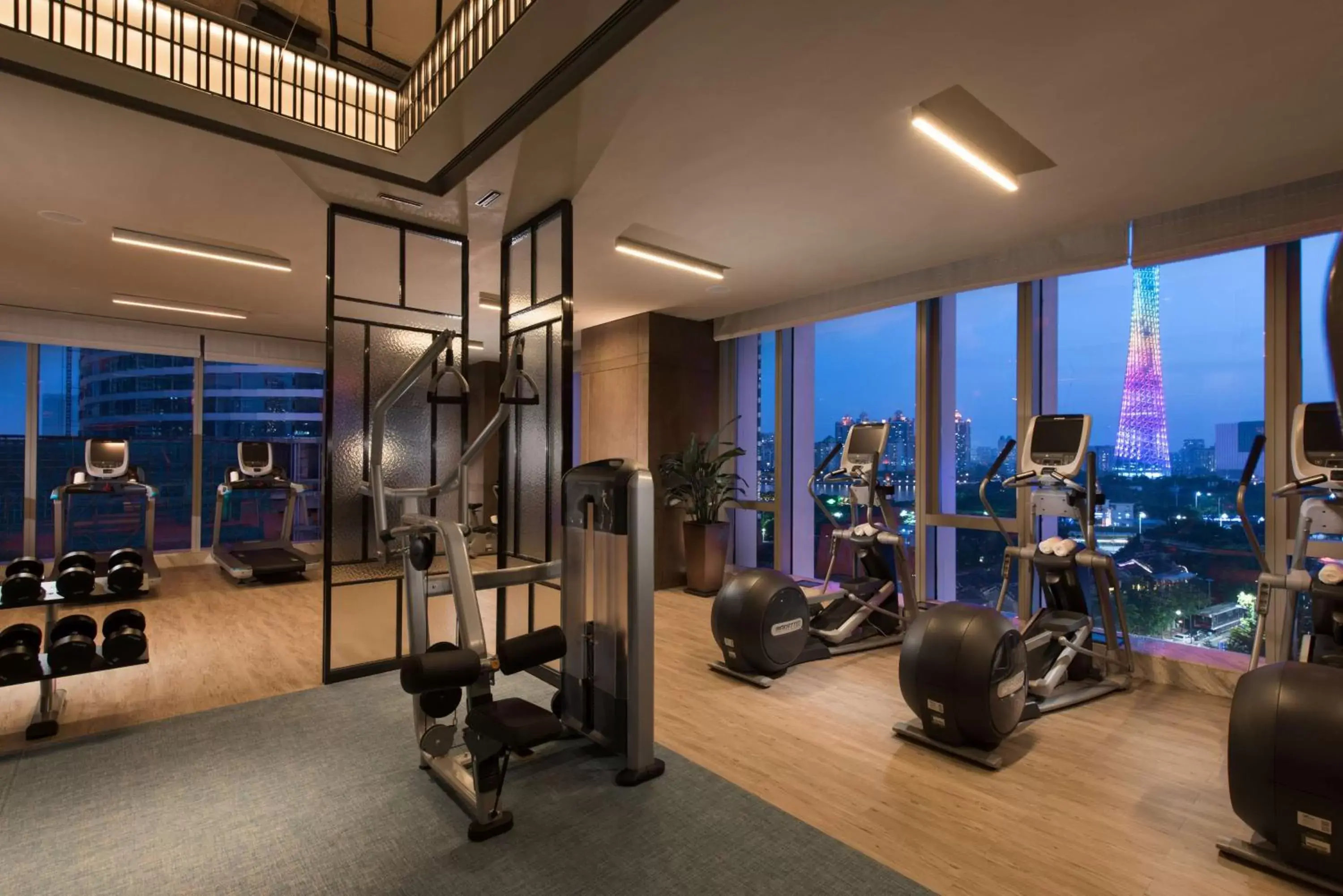 Fitness centre/facilities, Fitness Center/Facilities in Conrad Guangzhou - Free shuttle between hotel and Exhibition Center during Canton Fair & Exhibitor registration Counter
