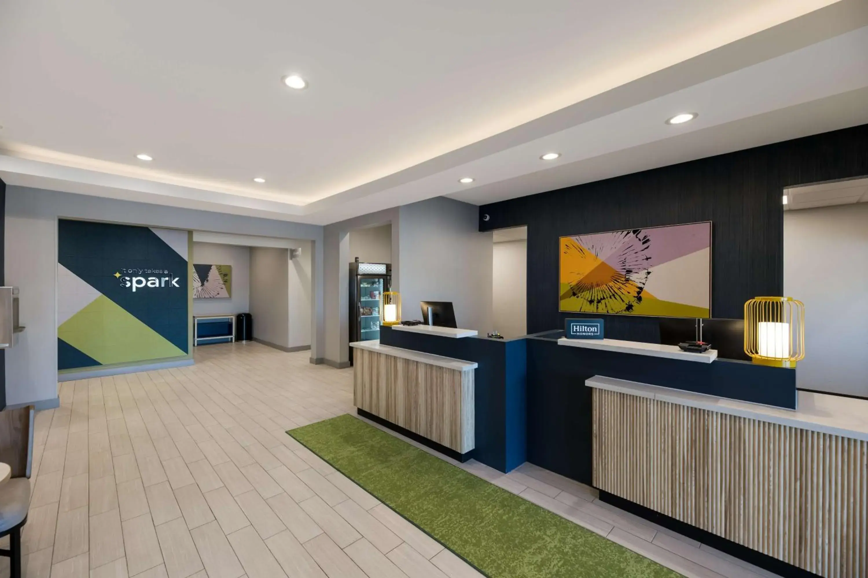 Lobby or reception in Spark by Hilton Midland South Lobby or reception in Spark by Hilton Midland South