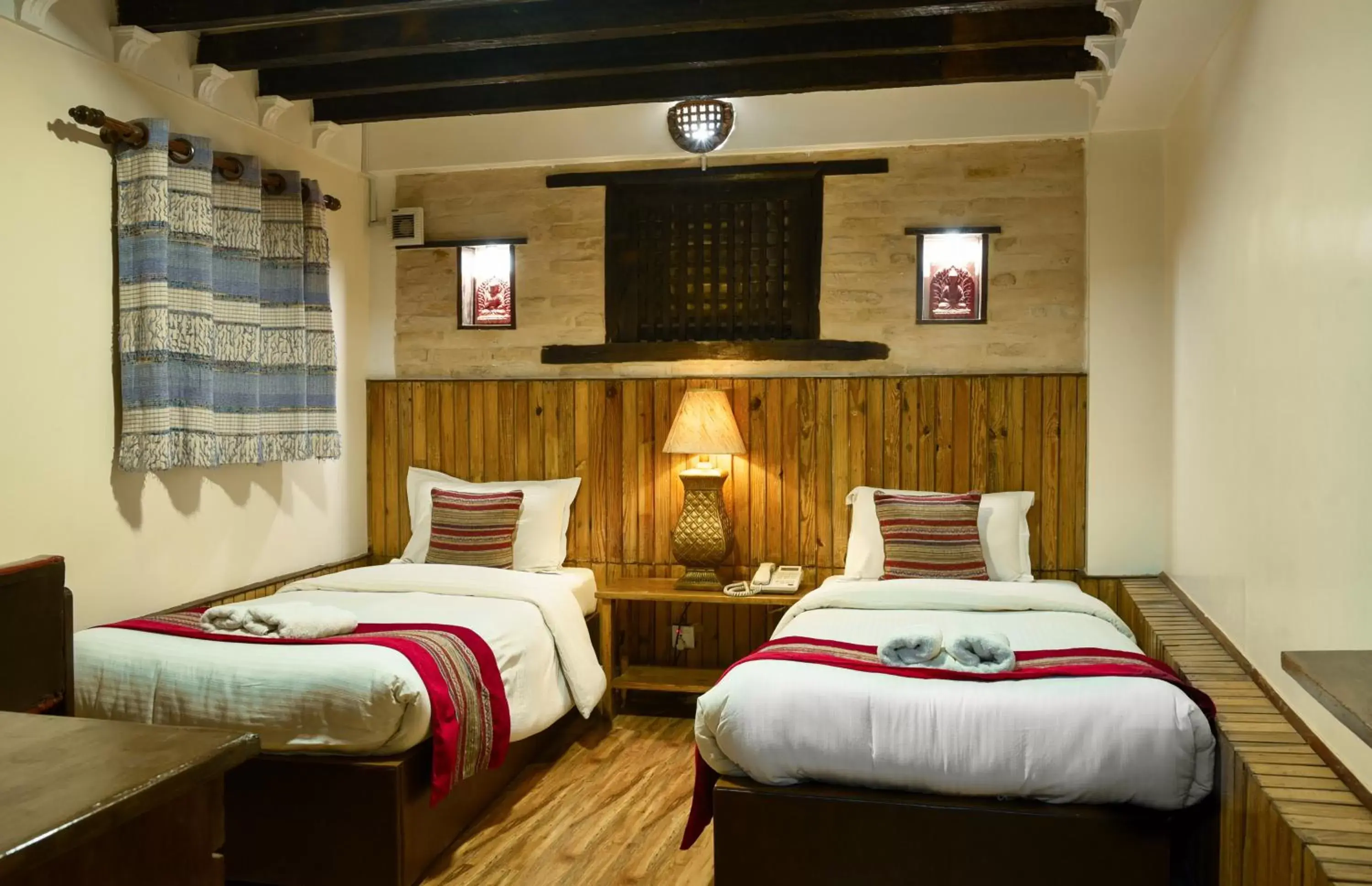 Bed in Nepal Pavilion Inn