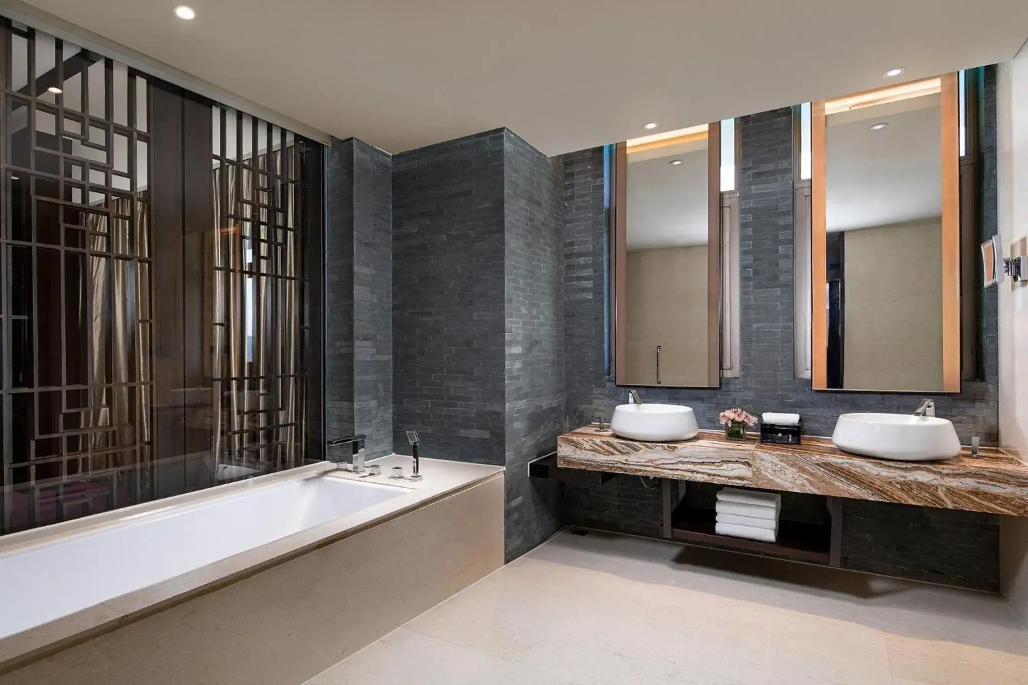 Bathroom in Crowne Plaza Chongqing New North Zone, an IHG Hotel