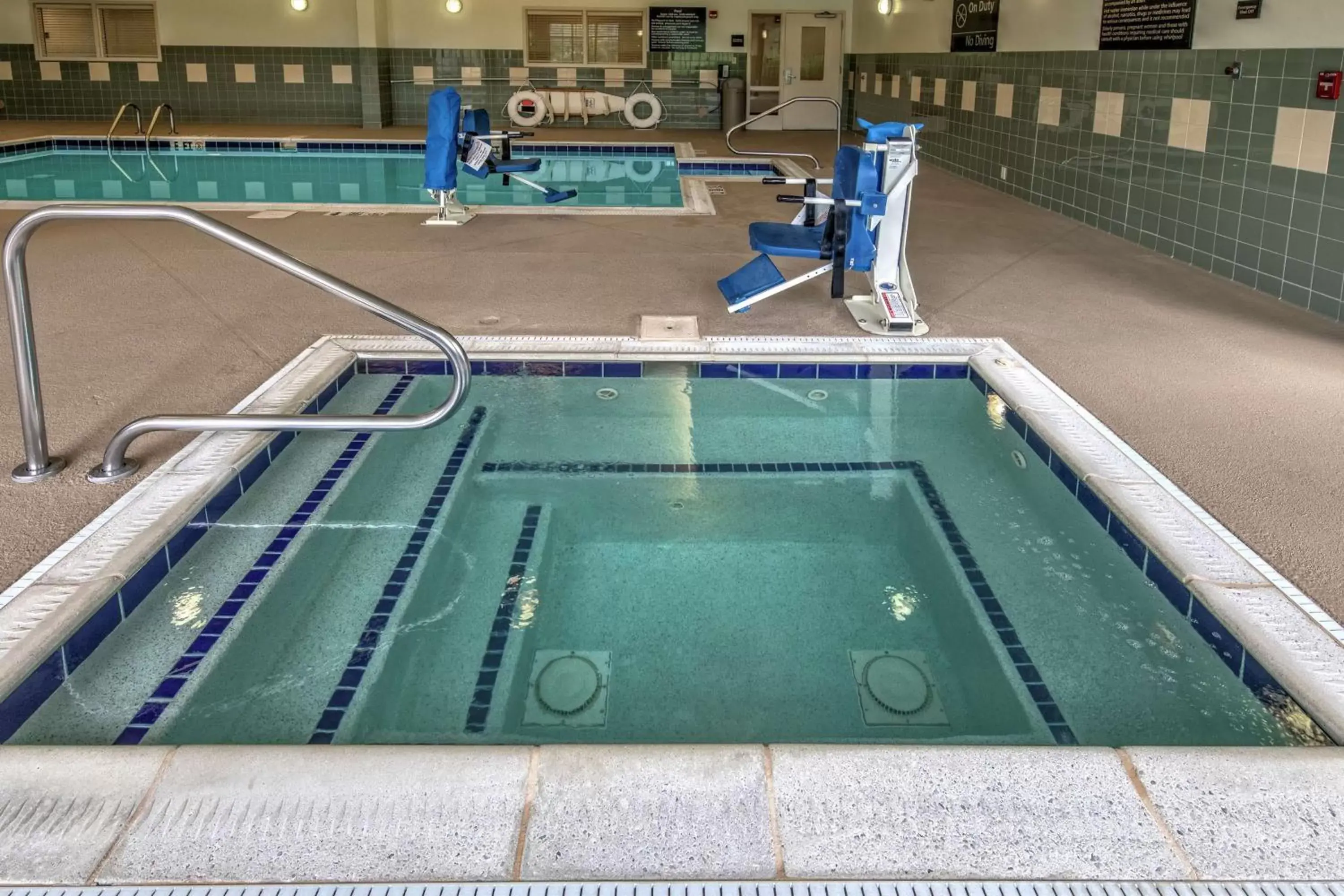 Pool view in Hampton Inn Cambridge Pool view in Hampton Inn Cambridge