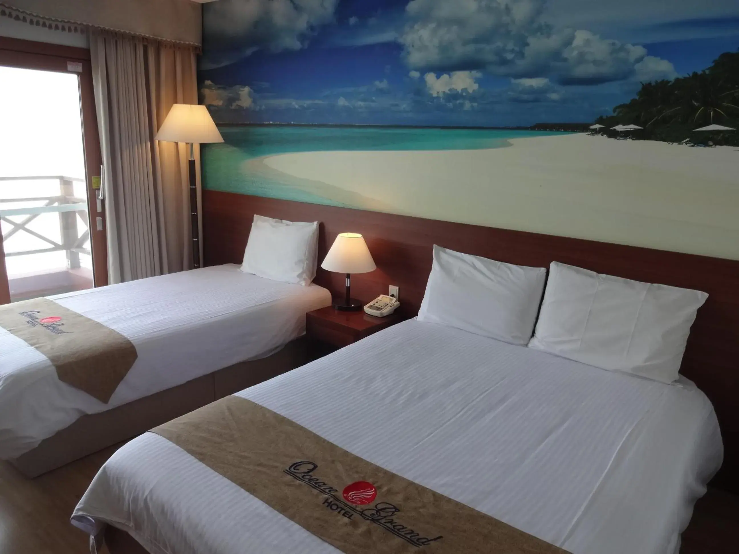 Bed in Ocean Grand Hotel