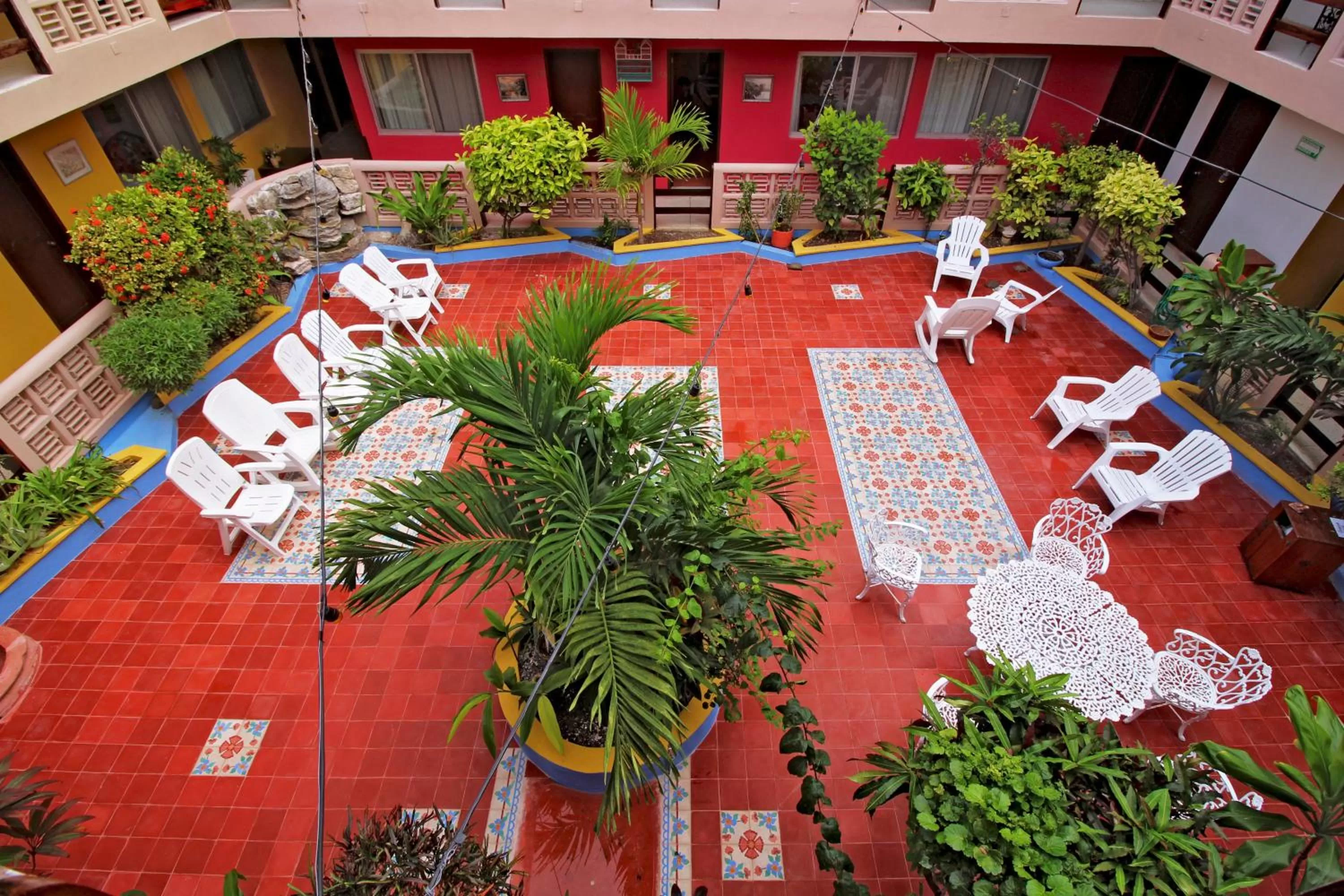 Patio in Hotel Mary Carmen