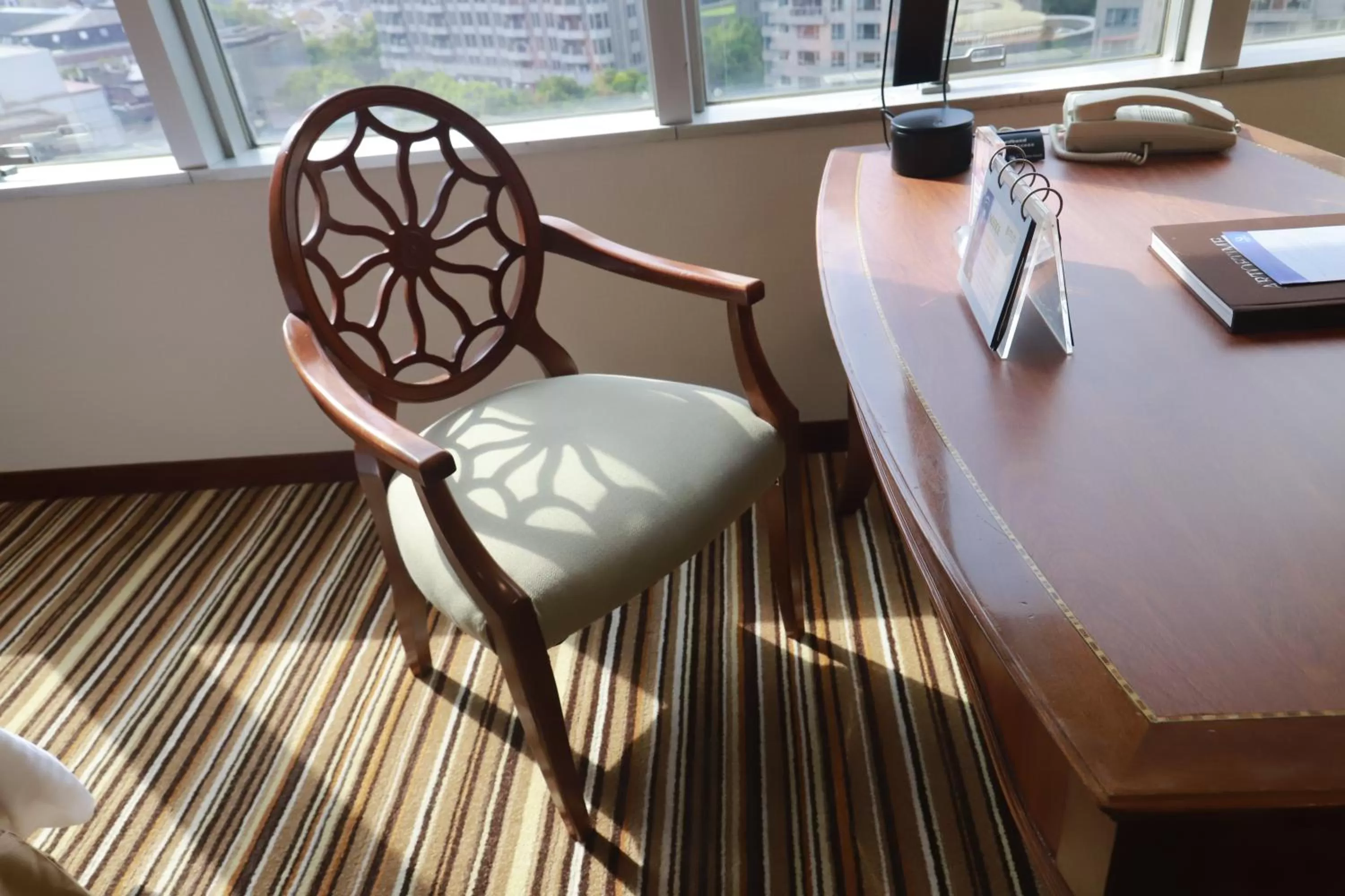 Seating area in Jin Jiang Tower