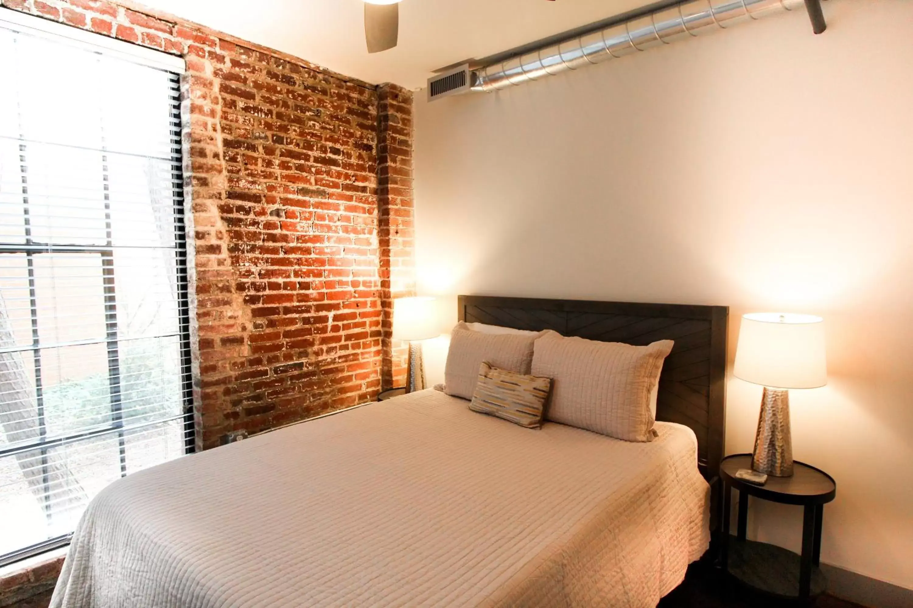 Bedroom, Bed in The Lofts at Downtown Salem