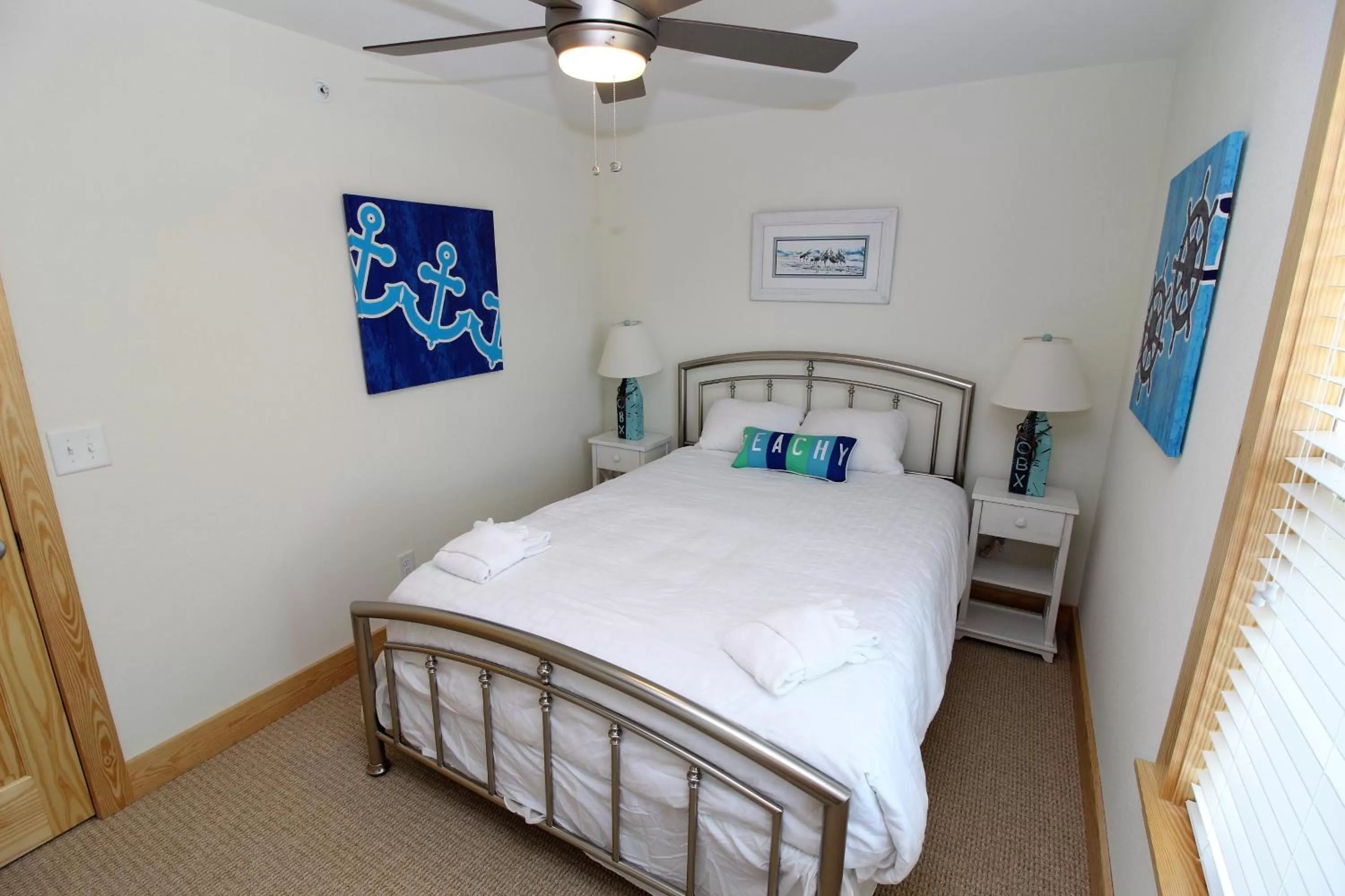 Bedroom, Bed in Whalebone Ocean Cottages by KEES Vacations