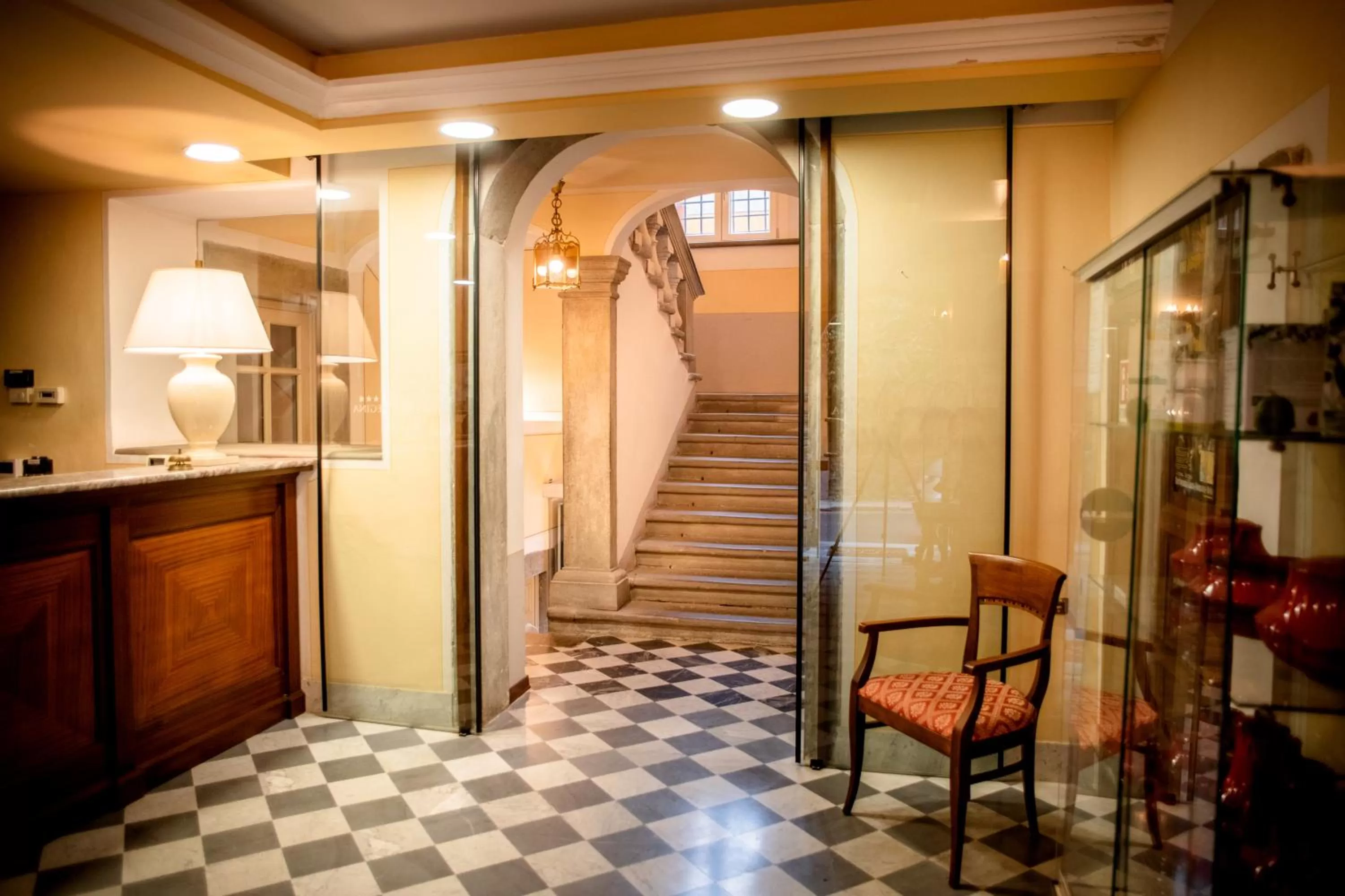 Lobby or reception in Park Hotel Regina - with air-condition and outdoor heated pool