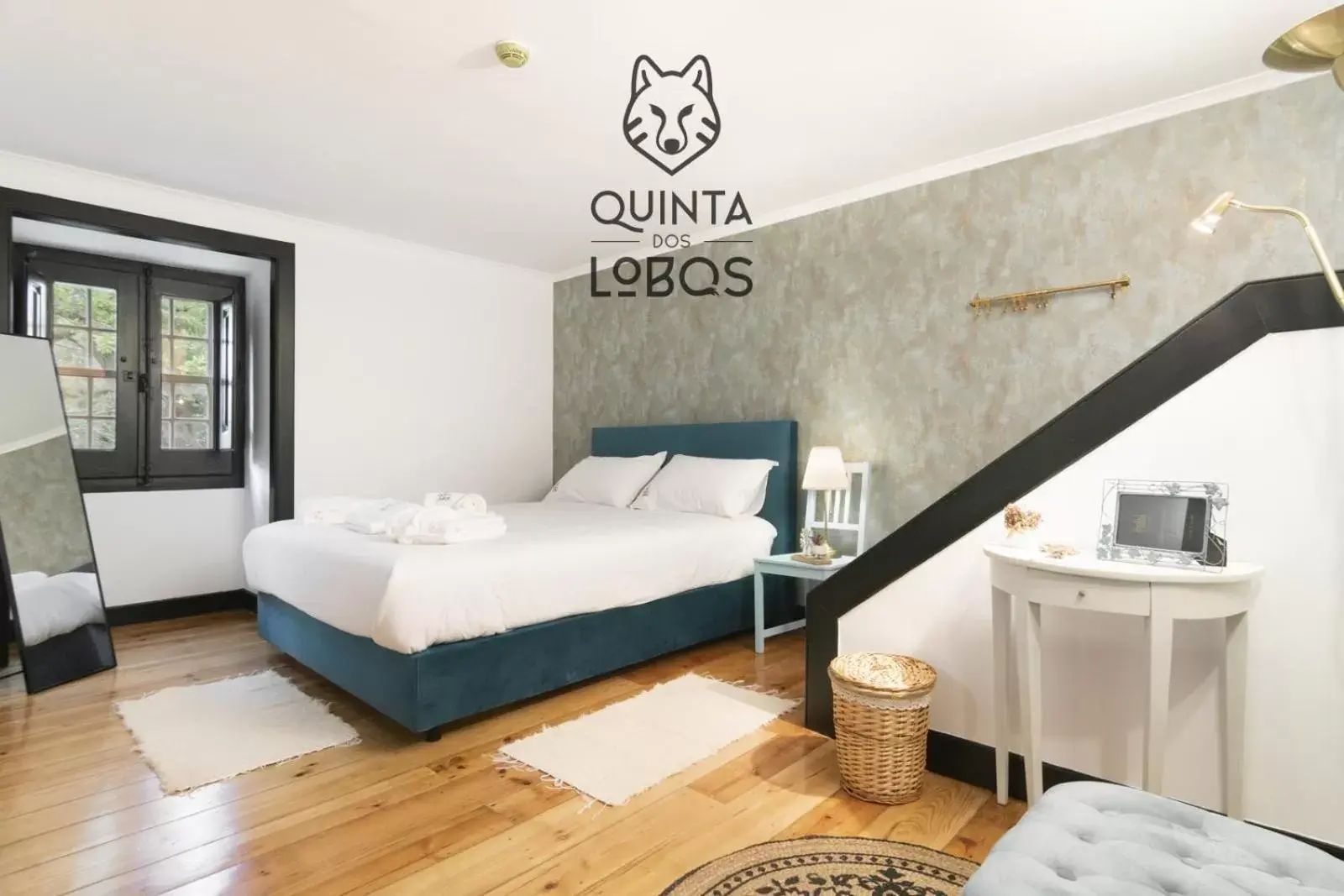 Bedroom, Bed in Quinta dos Lobos Boutique Hotel - Art & Nature Experience