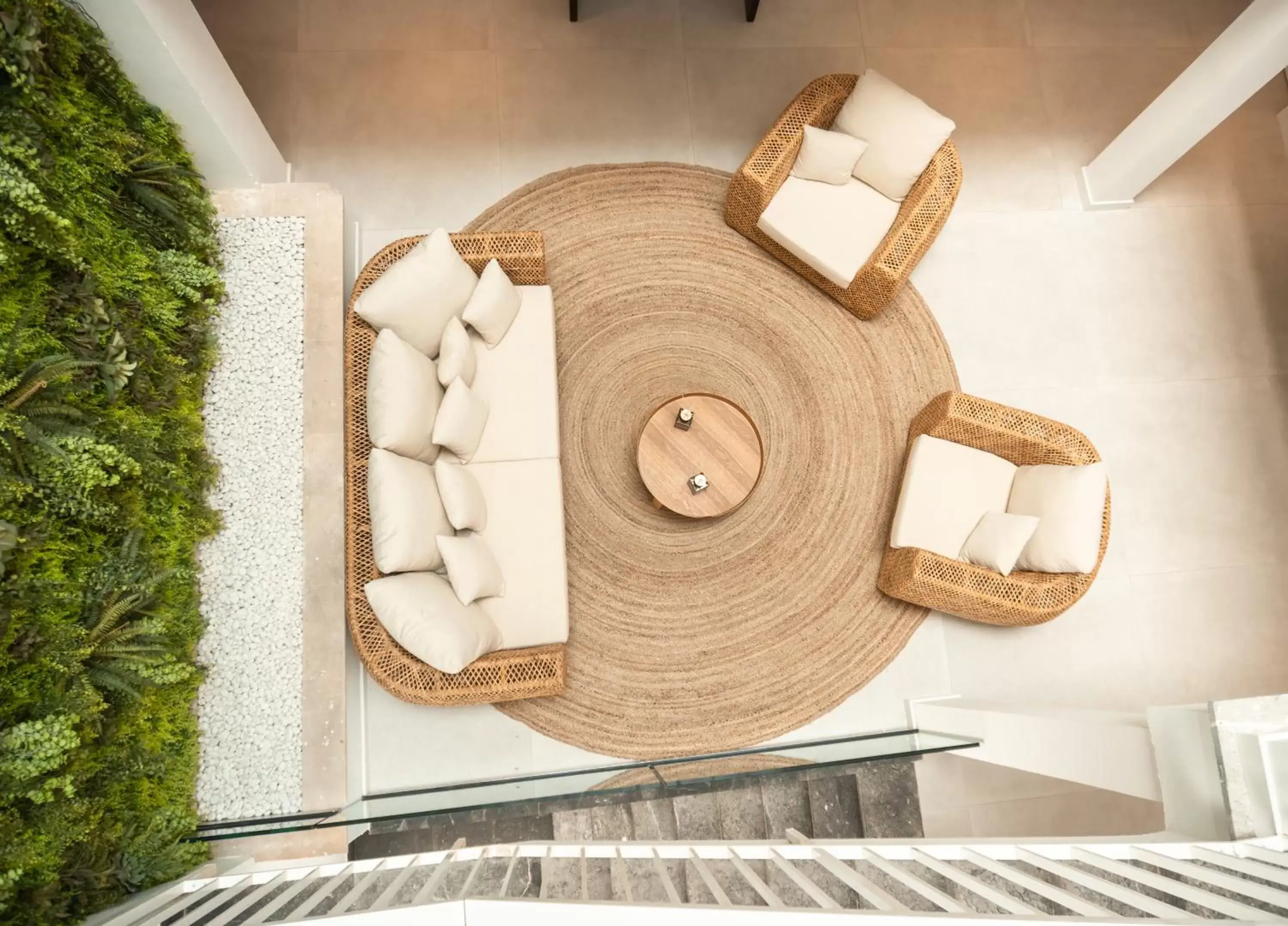 Seating area in Portomar Apartments