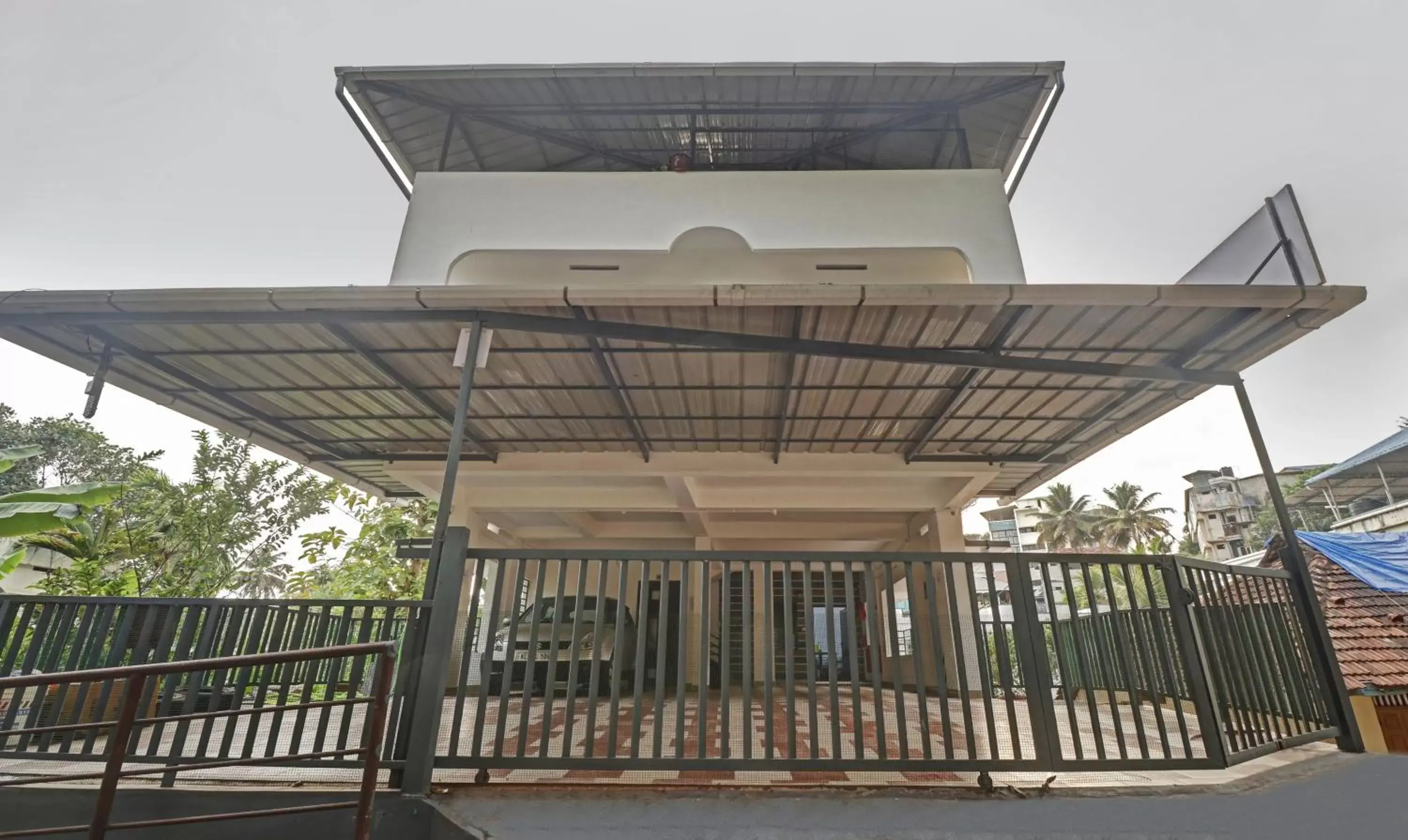 Property building, Balcony/Terrace in Treebo Trend Nirupama Apartment