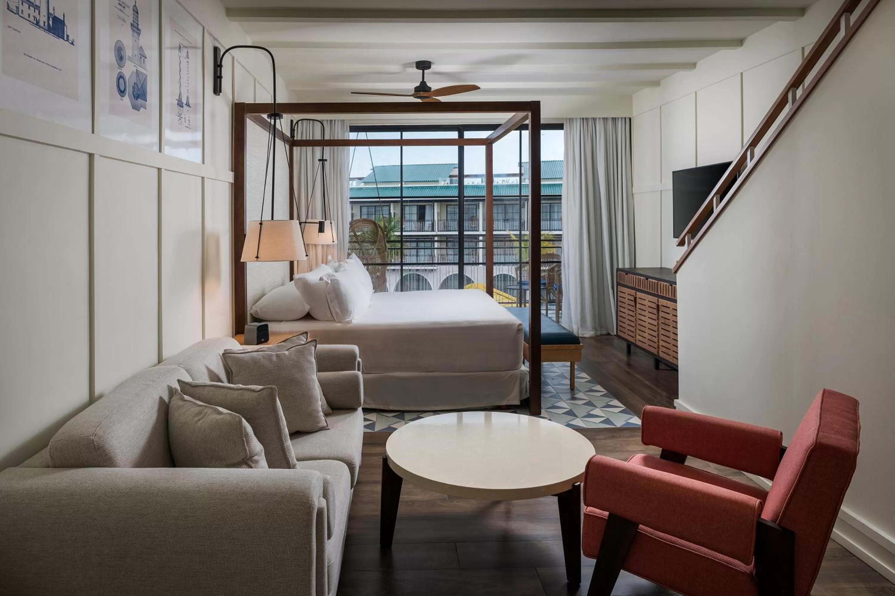 Balcony/Terrace, Bed in El Beso Adults Only At Ocean El Faro - All Inclusive